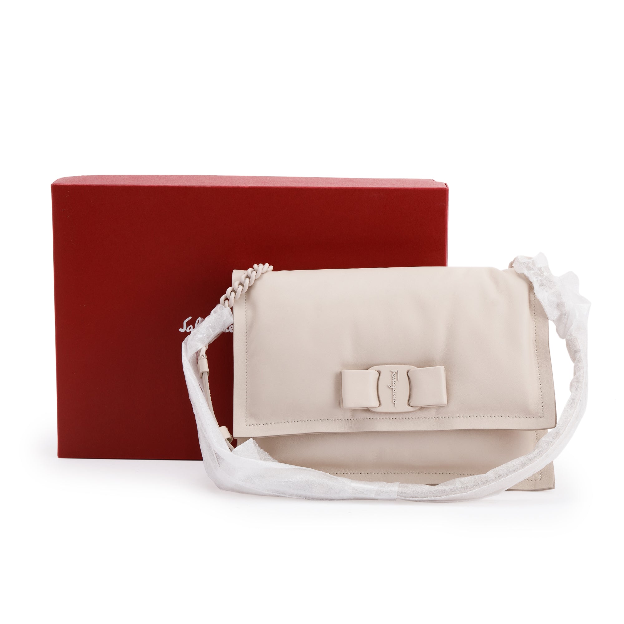 Salvatore Ferragamo Viva Bow Shoulder Bag w/ Box