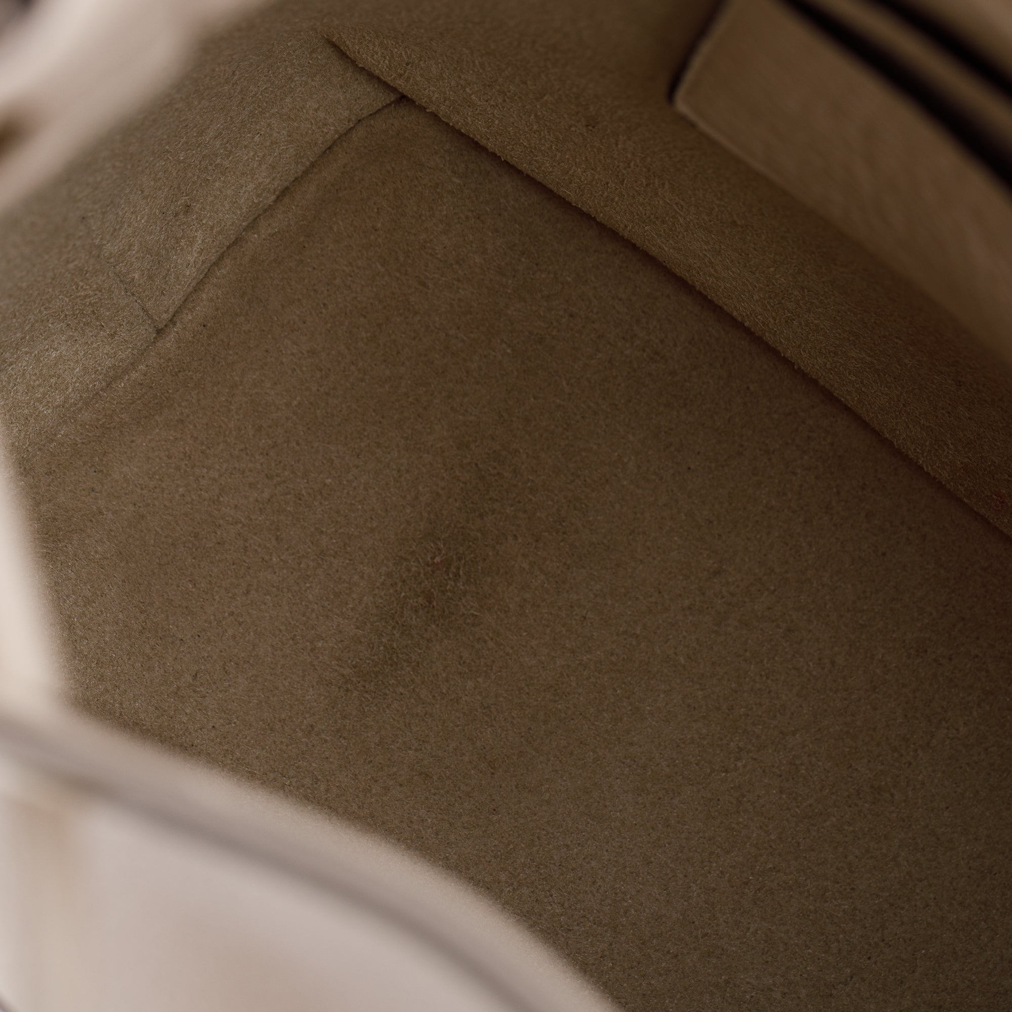 Salvatore Ferragamo White Calfskin Leather Gancini Bucket Bag