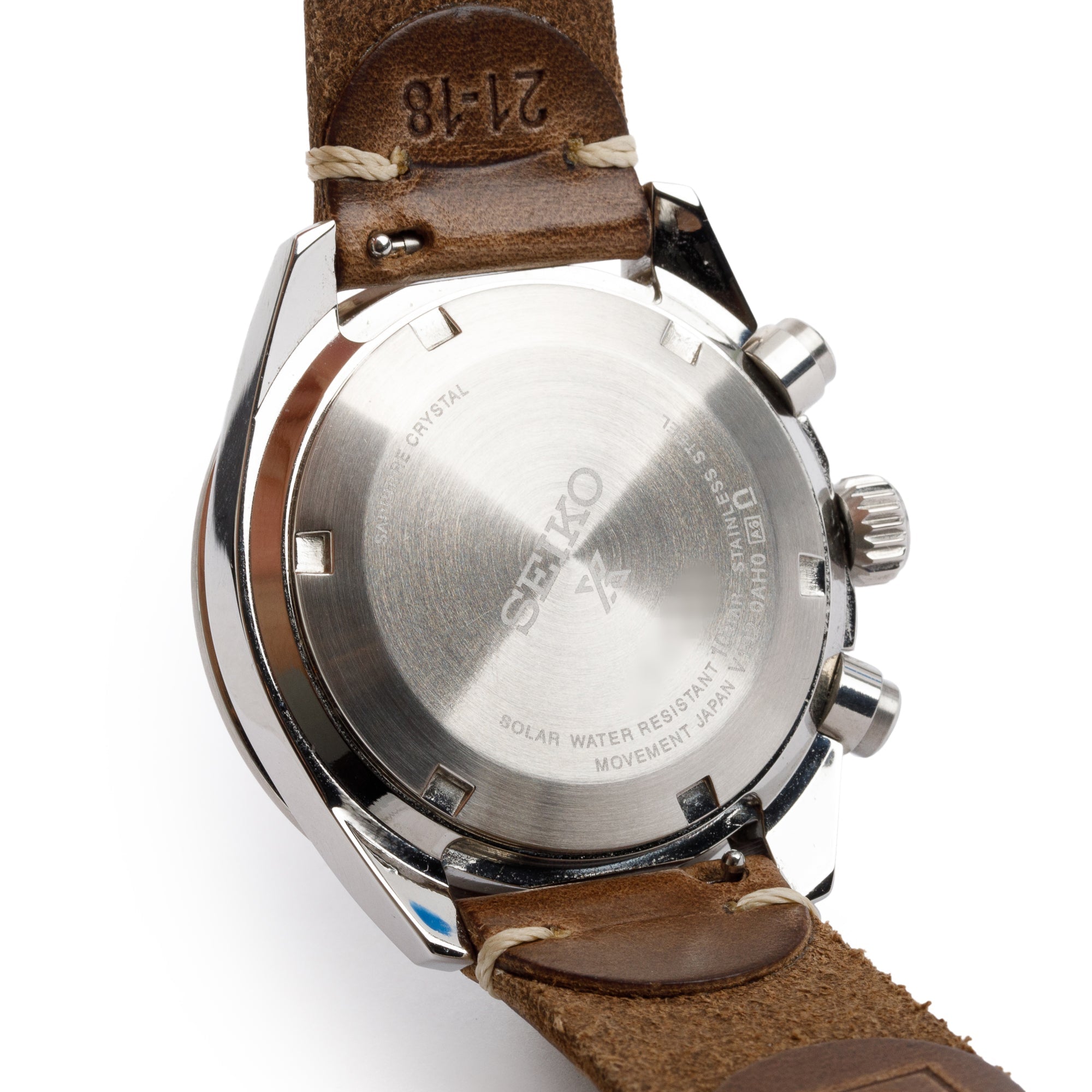 Seiko Stainless Steel Prospex Speedtimer 41.4 MM Solar Chronograph Watch w/ Box, Papers & Extra Strap