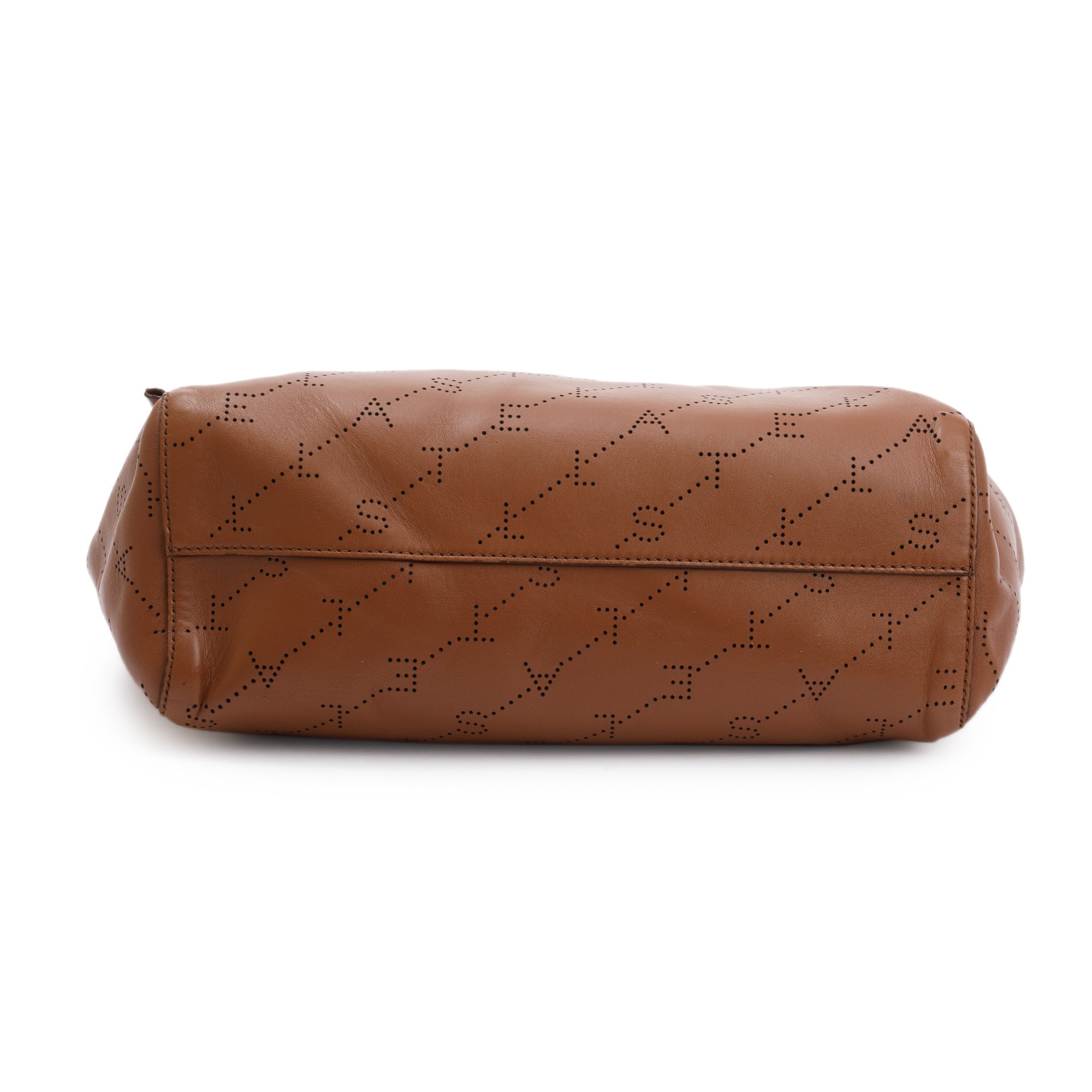 Stella McCartney Brown Eco Nappa Logo Tote