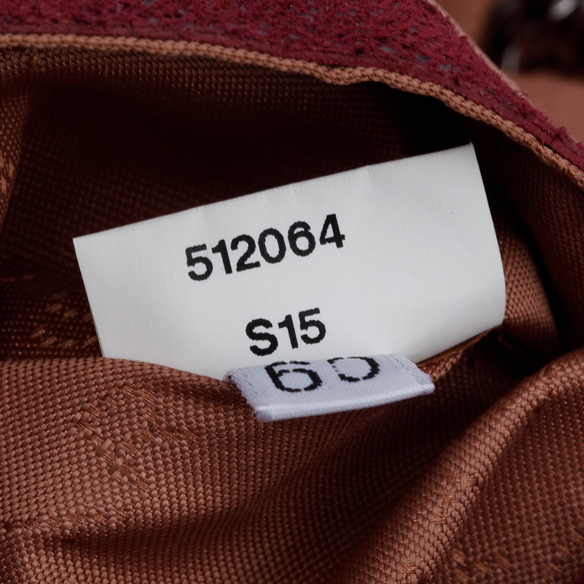 Stella McCartney Burgundy Shaggy Deer Mini Falabella Tote Bag