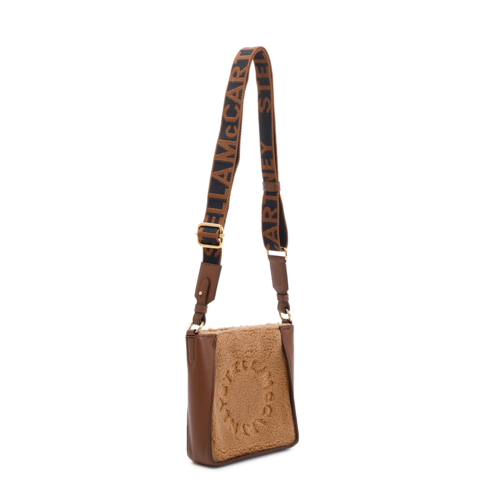 Stella McCartney Vegetarian Trim Shearling Mini Crossbody Bag