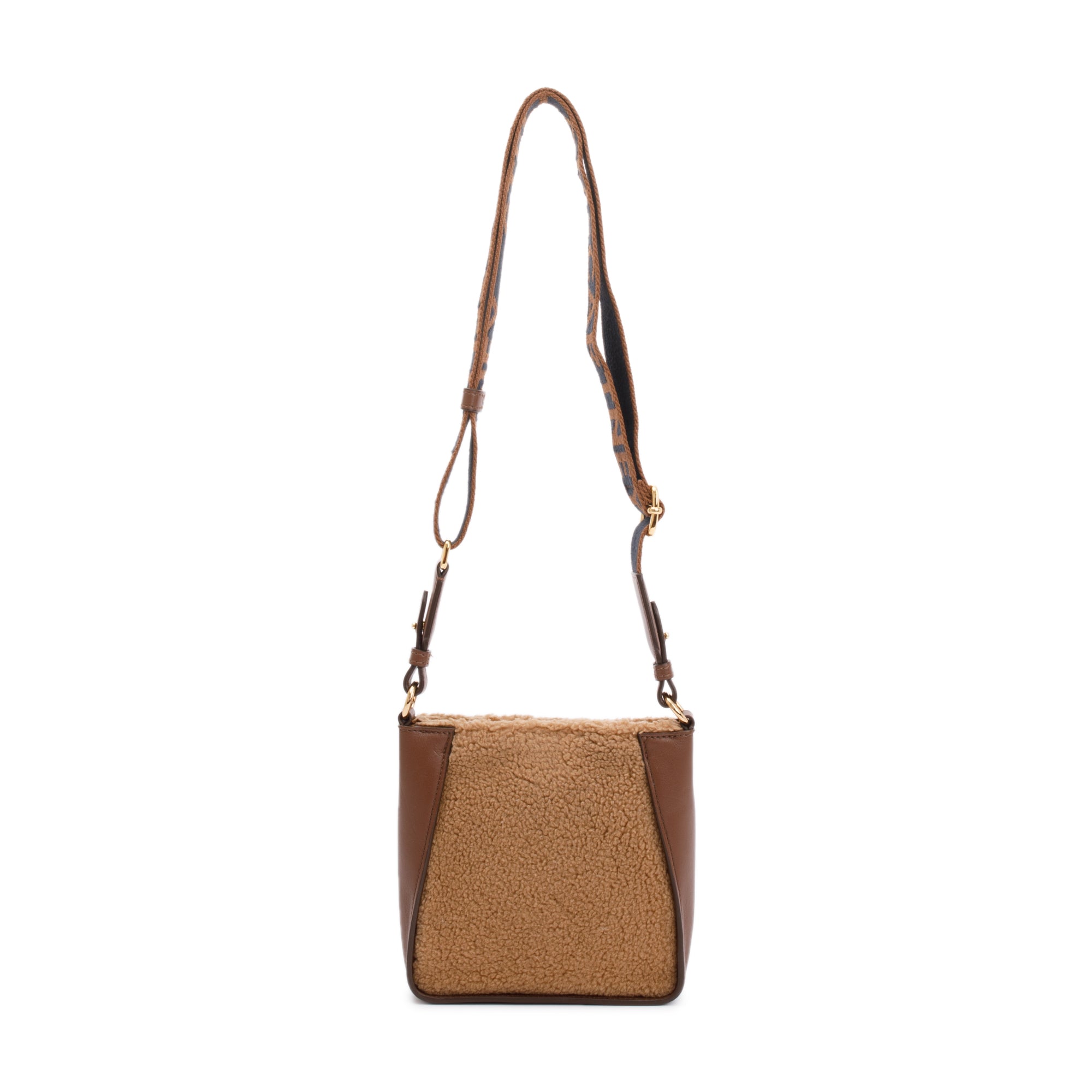 Stella McCartney Vegetarian Trim Shearling Mini Crossbody Bag