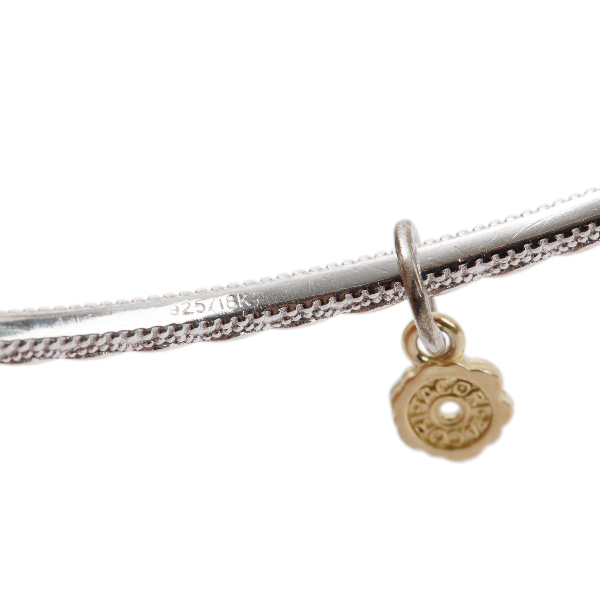 Tacori Sterling Silver & 18k Yellow Gold Classic Bangle Bracelet