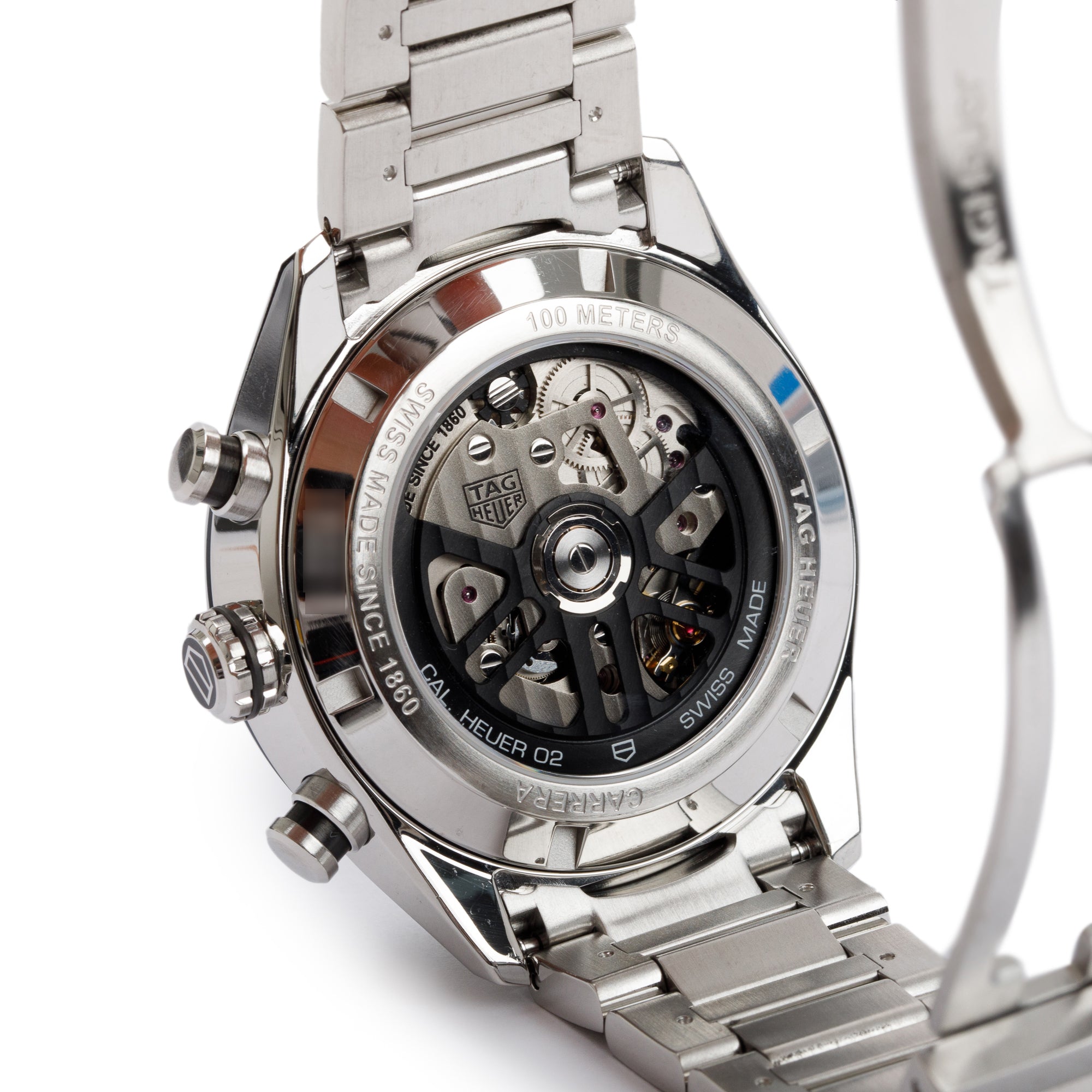 Tag Heuer 2020 Stainless Steel & Ceramic Carrera 43 MM Chronograph Automatic Watch w/ Box & Papers
