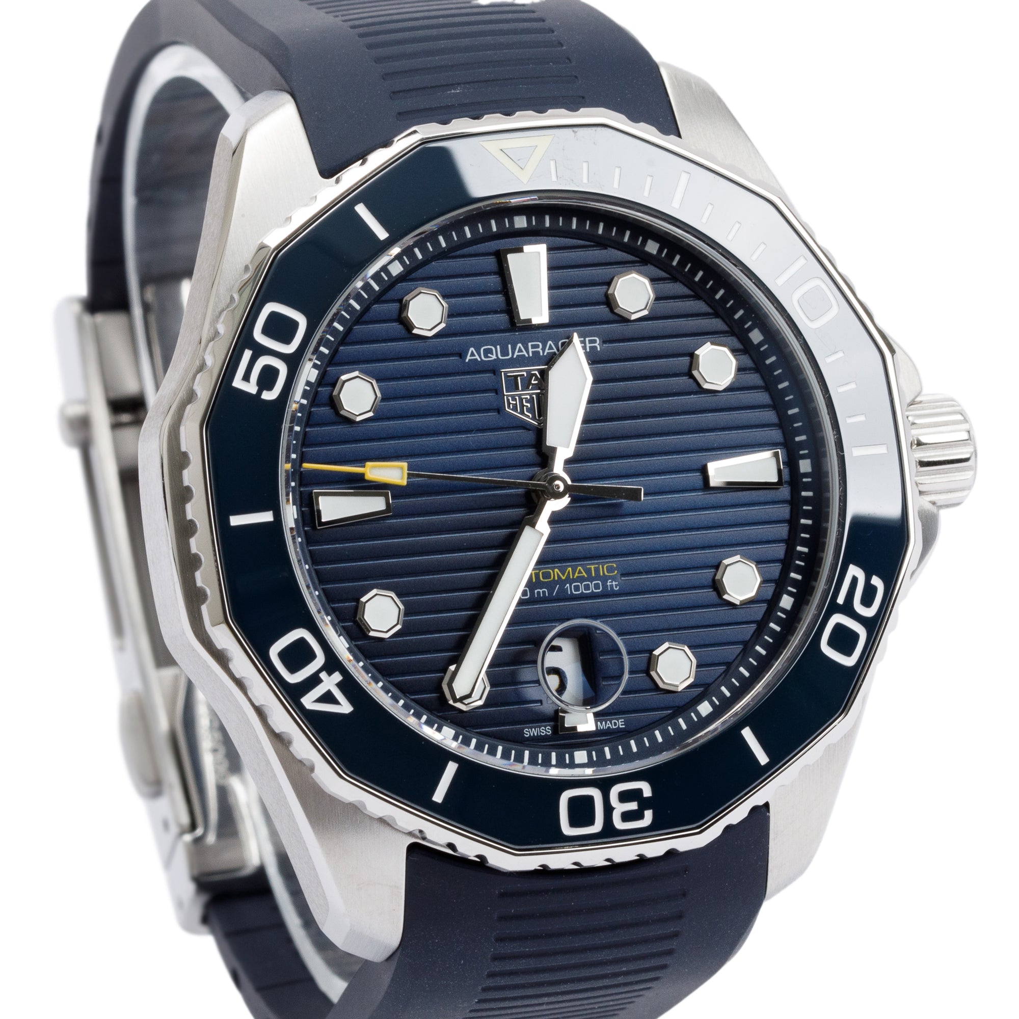 Tag Heuer 2022 Stainless Steel Aquaracer Calibre 5 43 MM Automatic Date Watch w/ Box & Papers