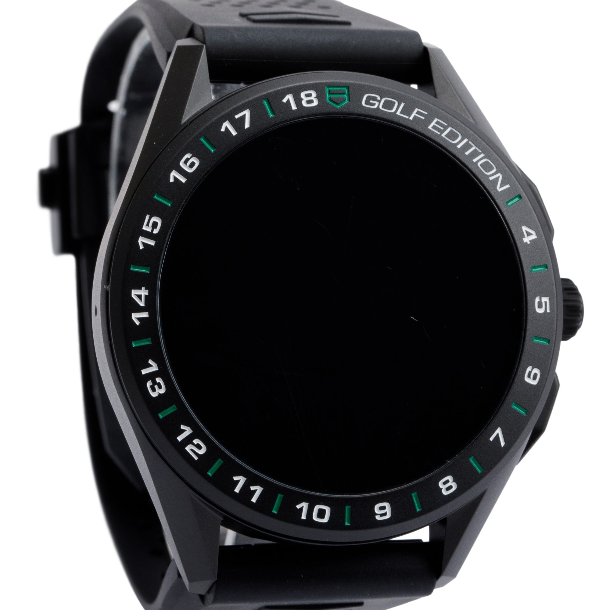 Tag Heuer Black Titanium Connected Golf Edition 45 MM Digital Watch SBG8A82 w/ Charger