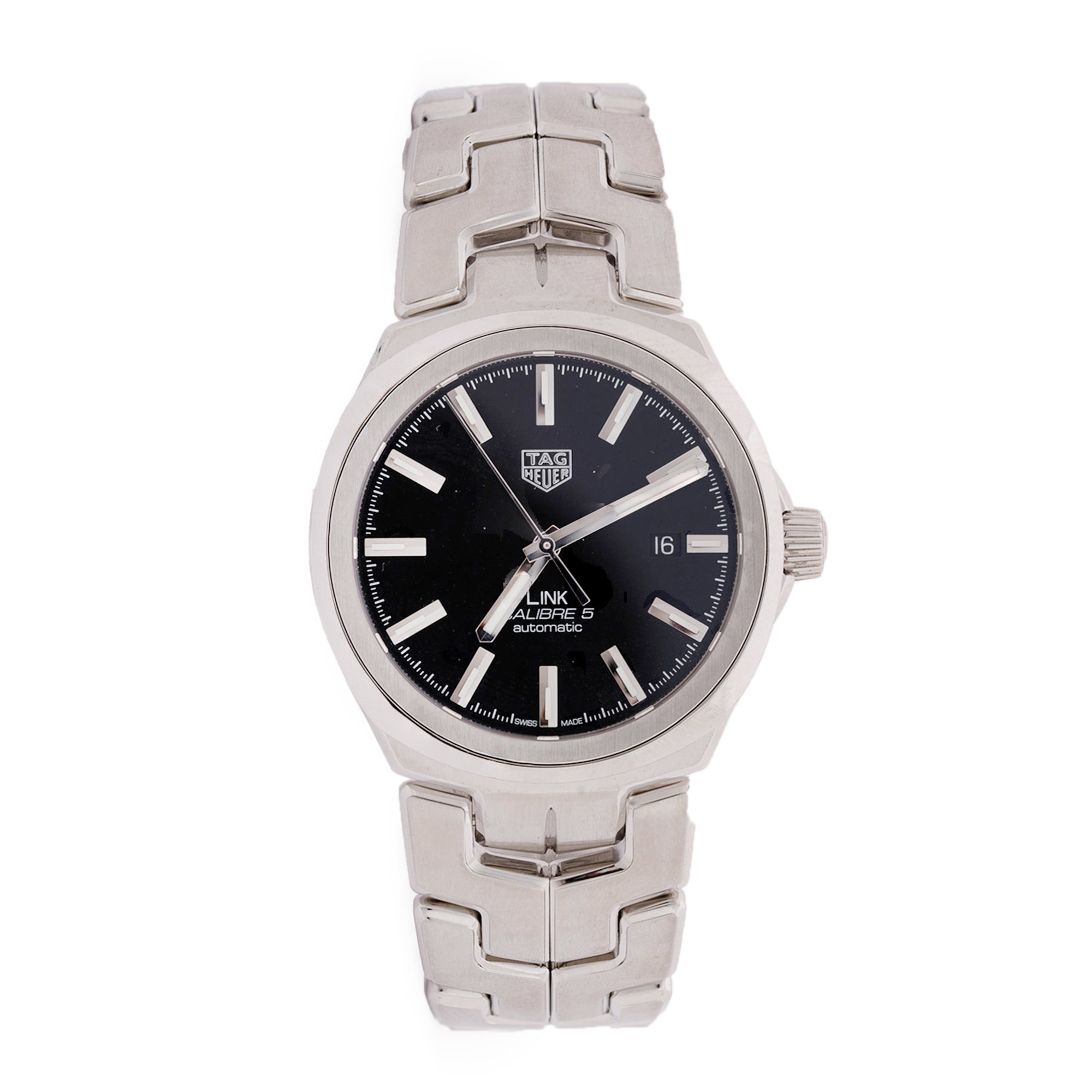 Tag Heuer Calibre 5 Automatic Link Watch w/ Box & Papers