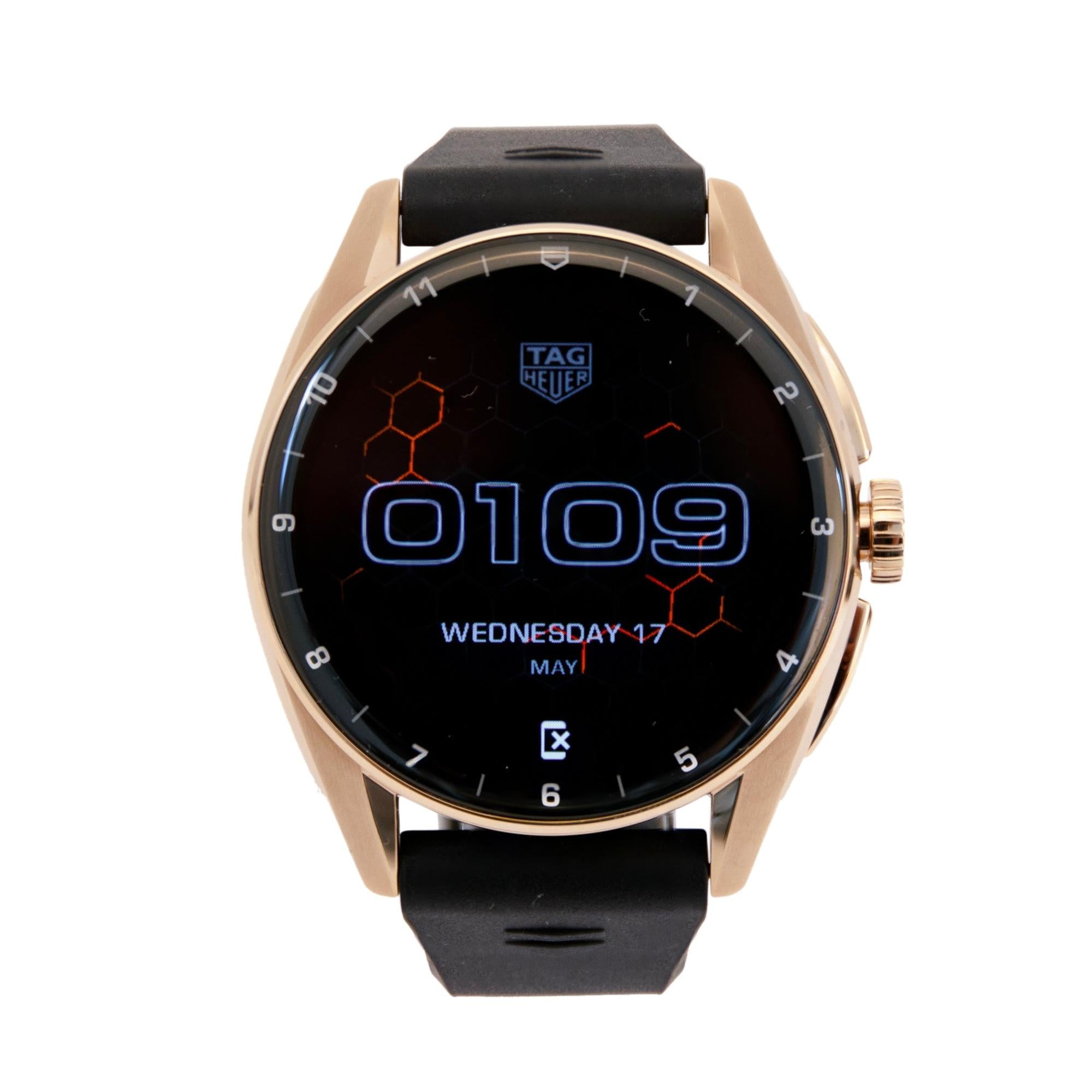 Tag Heuer Connected Calibre E4 Golden Bright Edition Smart Watch w/ Box, Papers & Charger