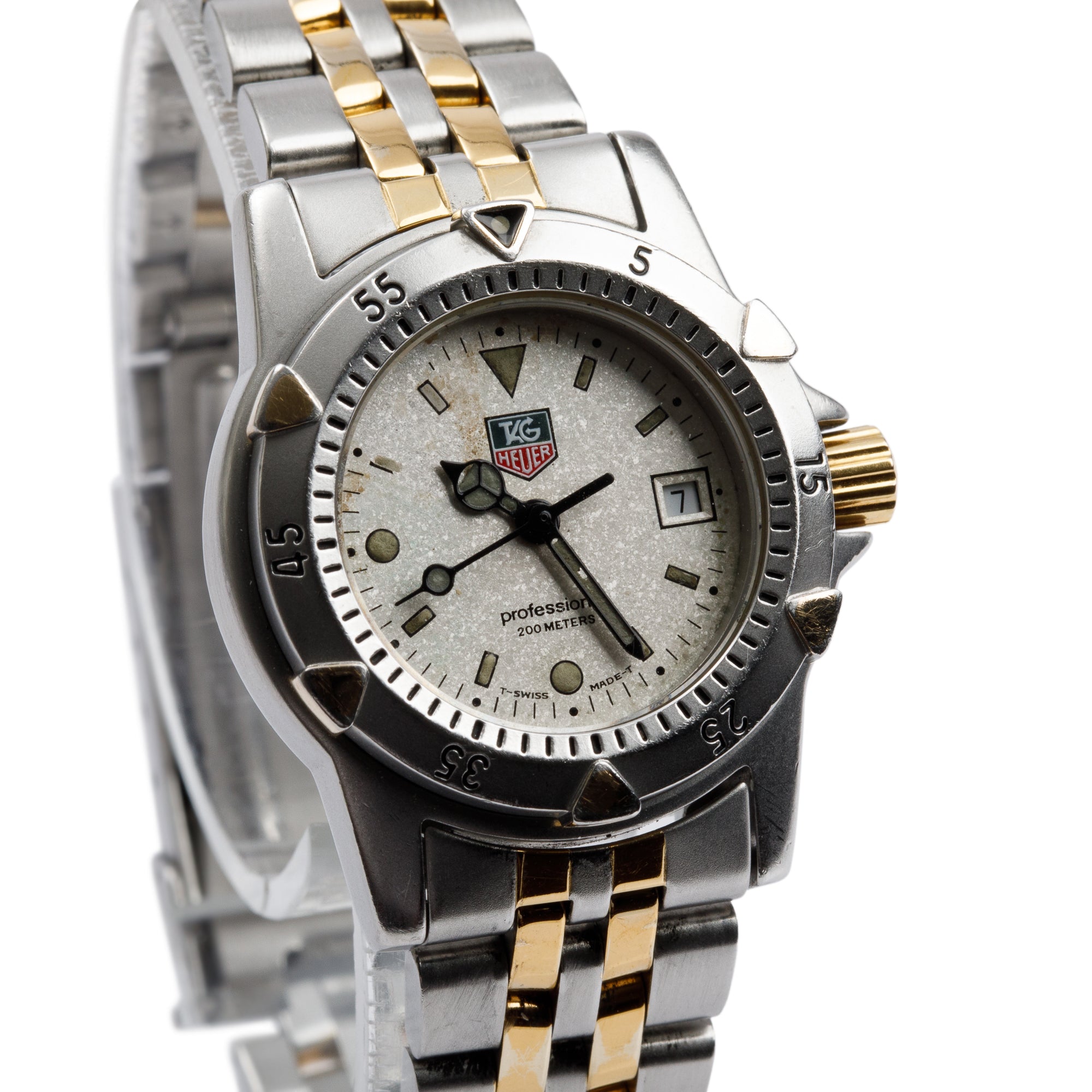 Tag Heuer Gold Plated & Stainless Steel 1500 Series Professional 28 MM Watch