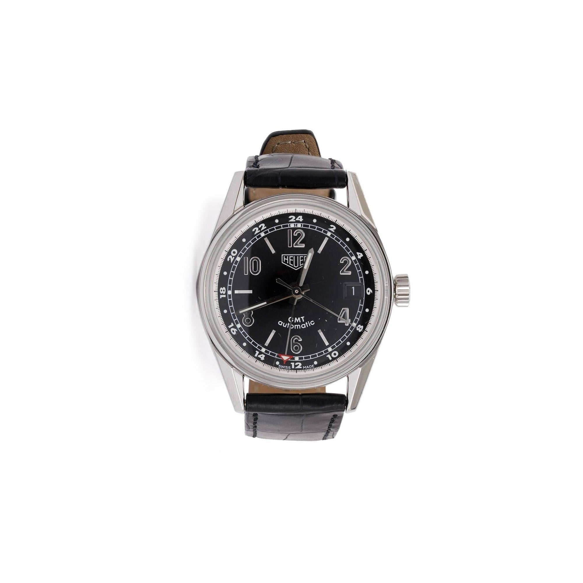 Tag Heuer Re-Editon Carrera GMT Automatic 35MM Watch w/ Box & Papers