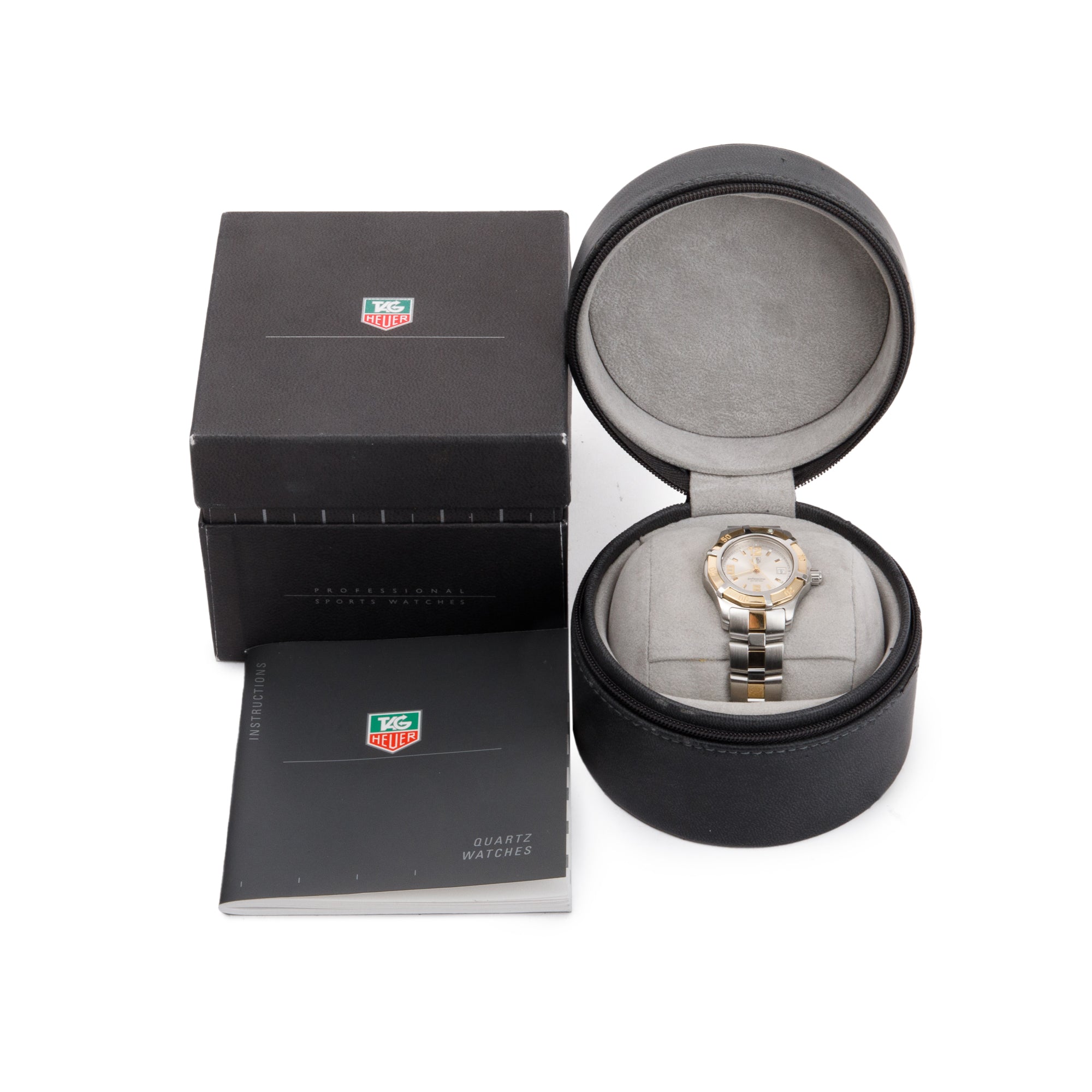 Tag Heuer Stainless Steel & 18k Gold Plated Professional 28 MM Watch w/ Box