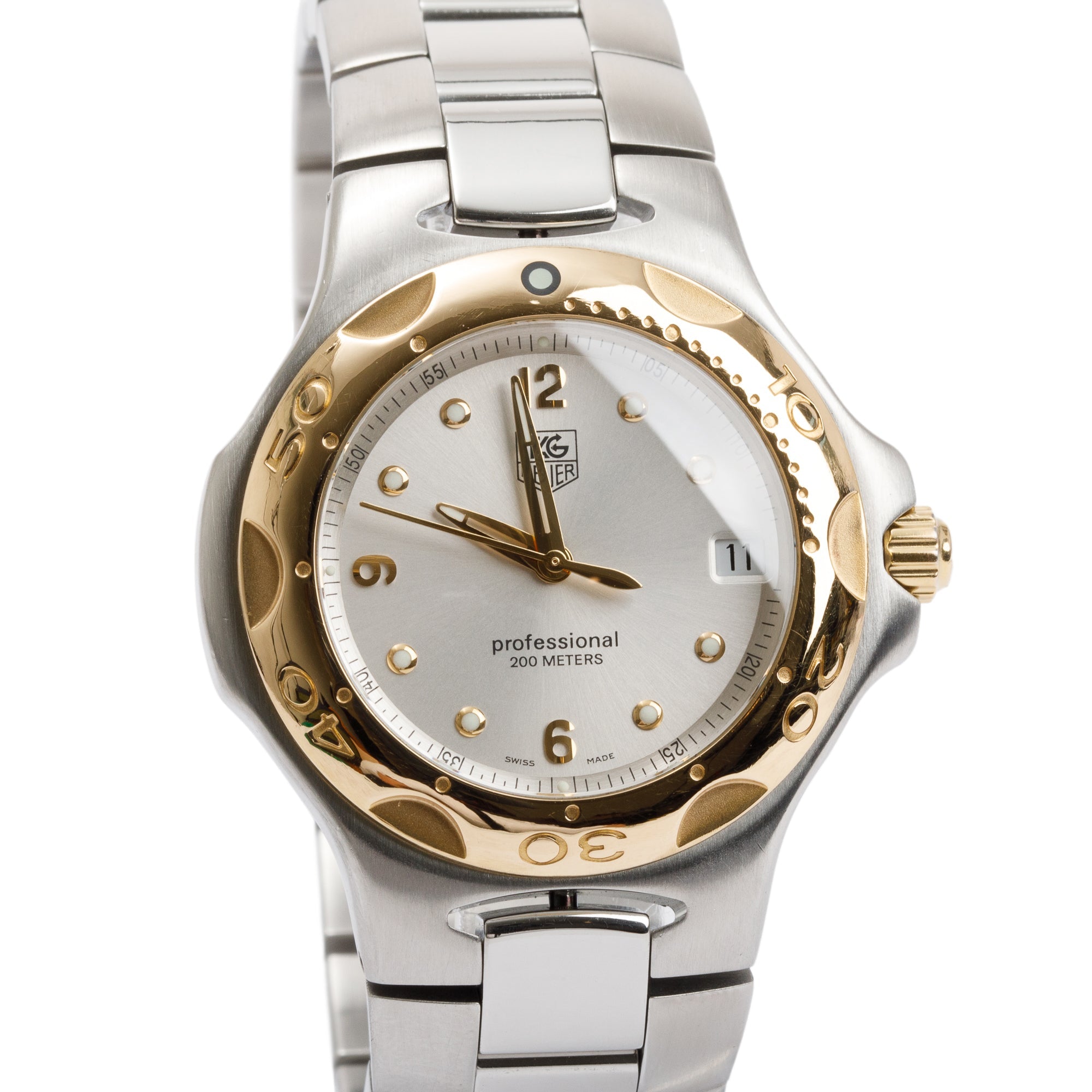 Tag Heuer Stainless Steel & 18k Yellow Gold Kirium 37 MM Watch