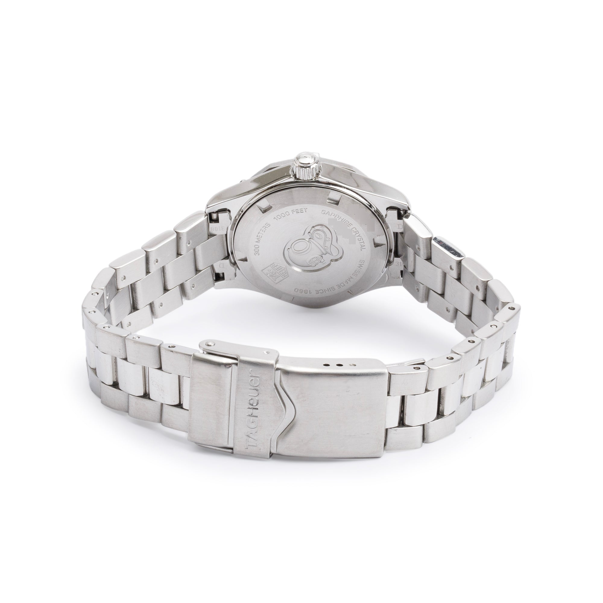 Tag Heuer Stainless Steel Aquaracer 27 MM Watch WAF1412 w/ Box & Papers