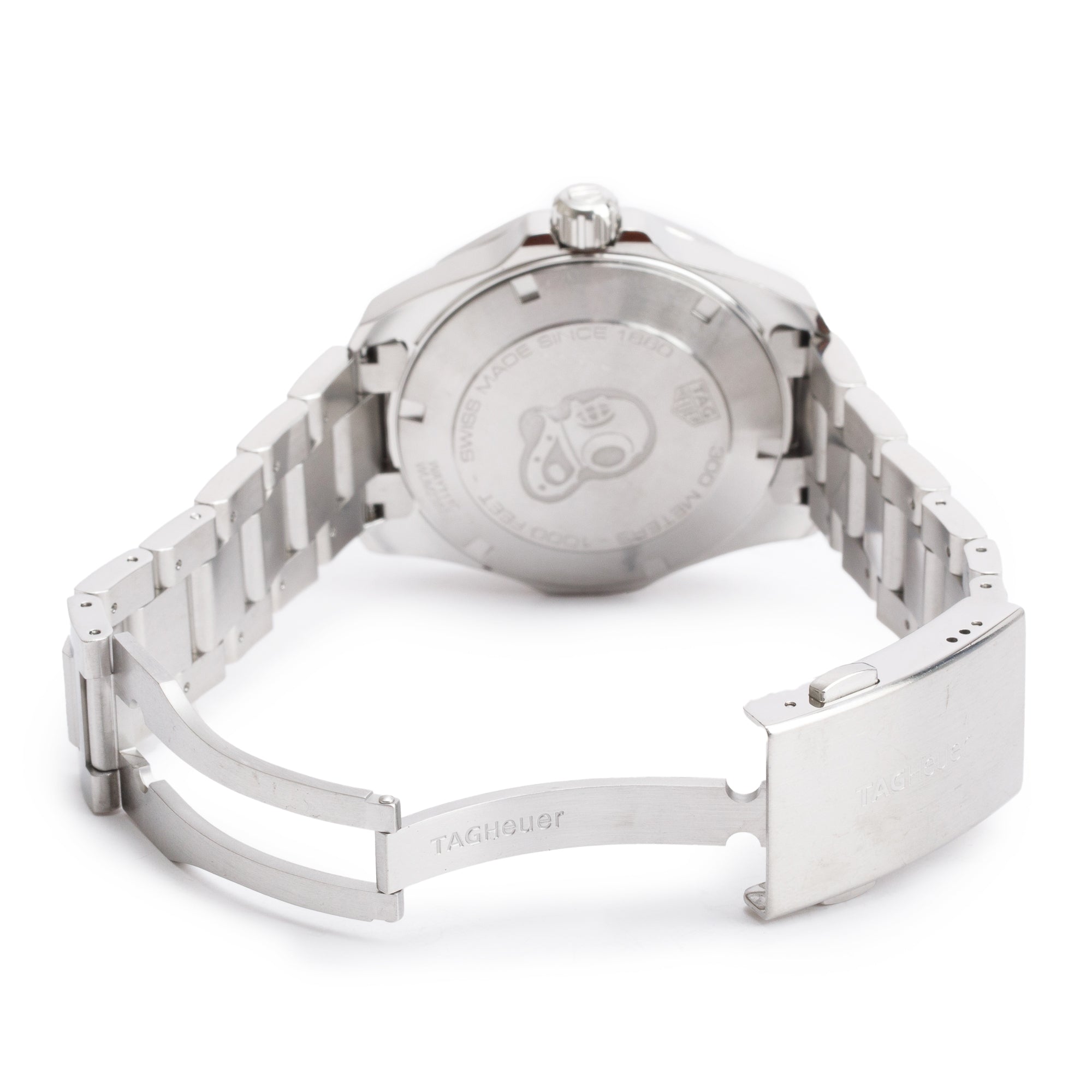 Tag Heuer Stainless Steel Aquaracer 41 MM Watch WAY111C