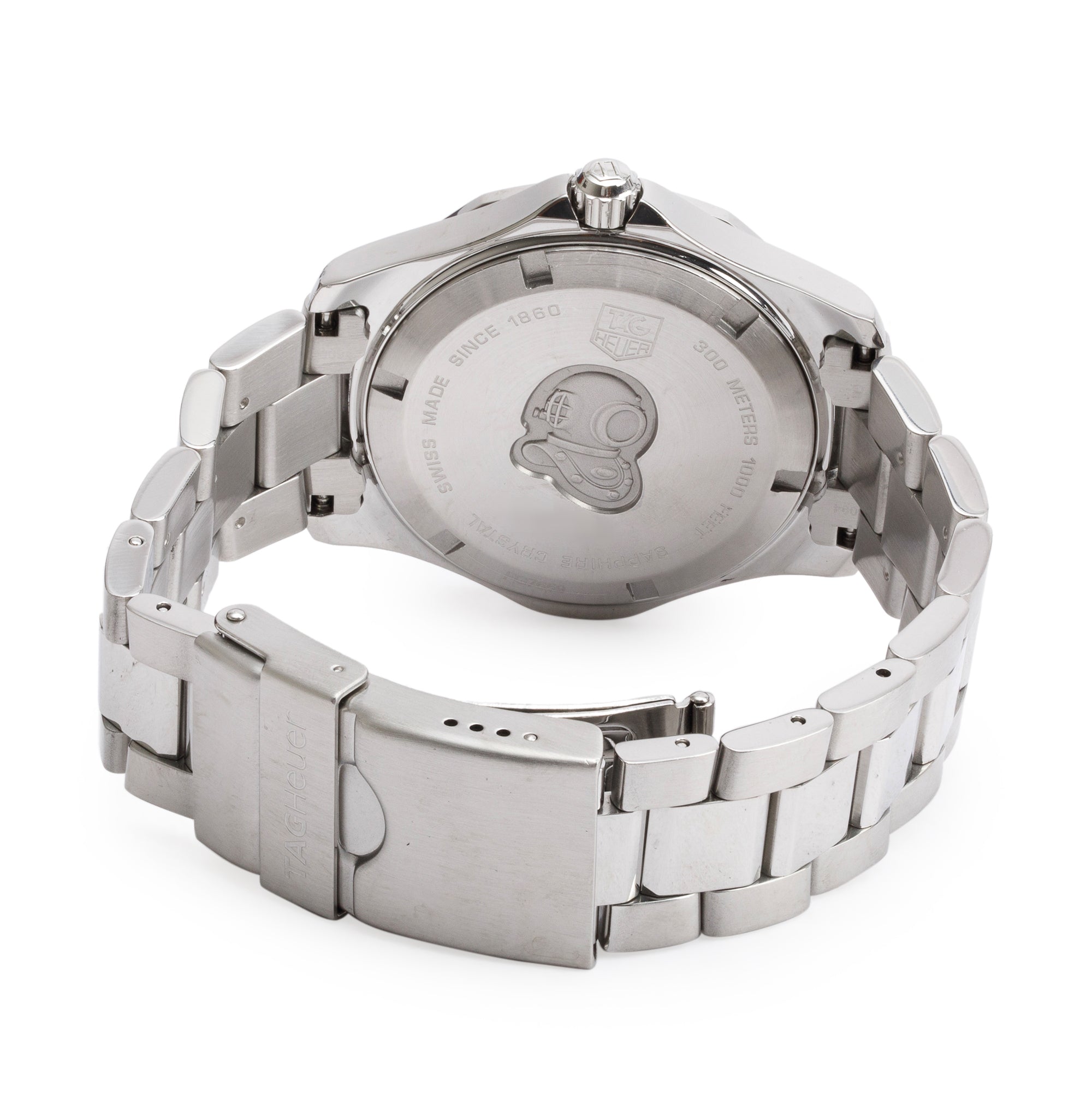 Tag Heuer Stainless Steel Aquaracer Diamond Bezel & Dial 38 MM Watch WAF1118 w/ Box