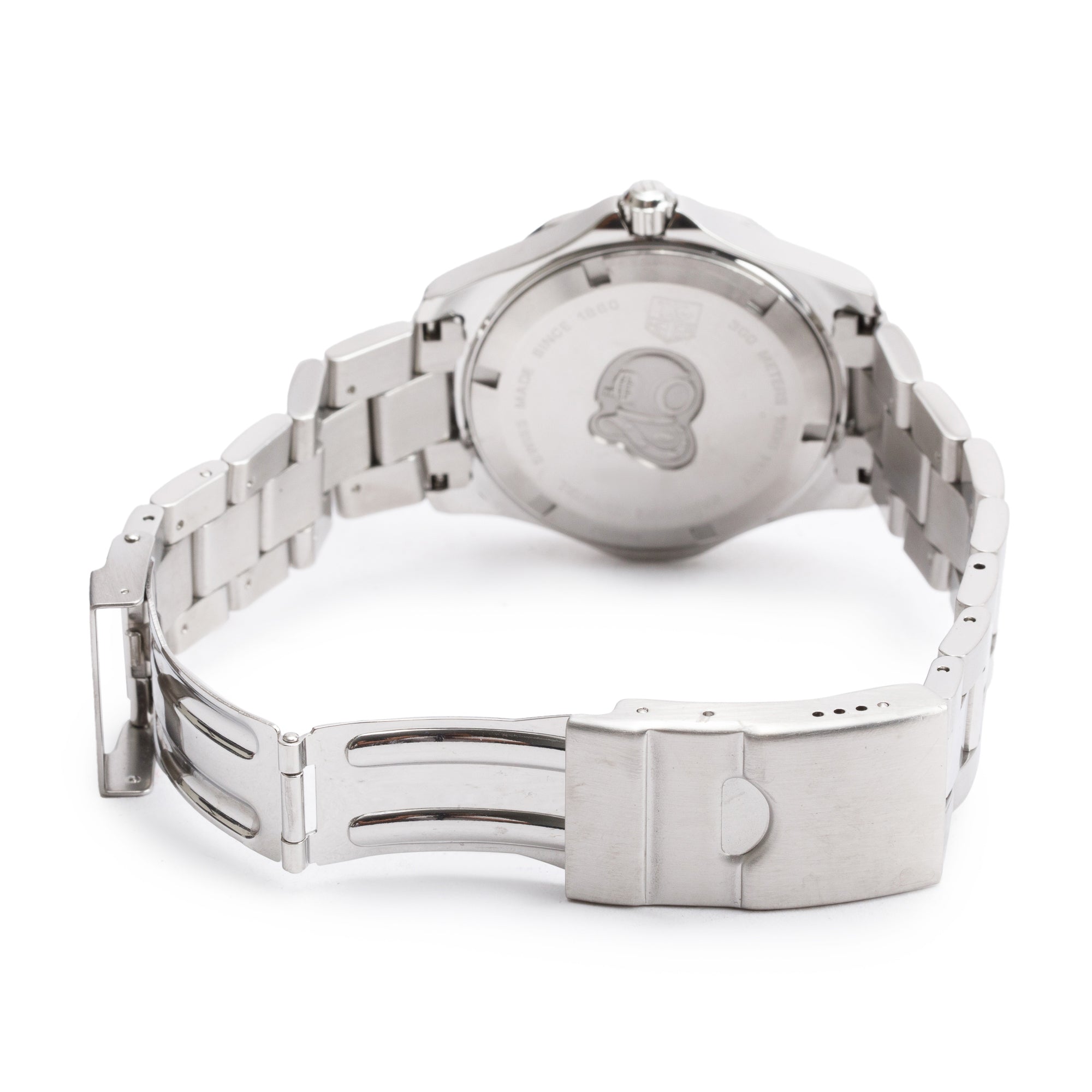 Tag Heuer Stainless Steel Aquaracer Diamond Bezel & Dial 38 MM Watch WAF1118 w/ Box