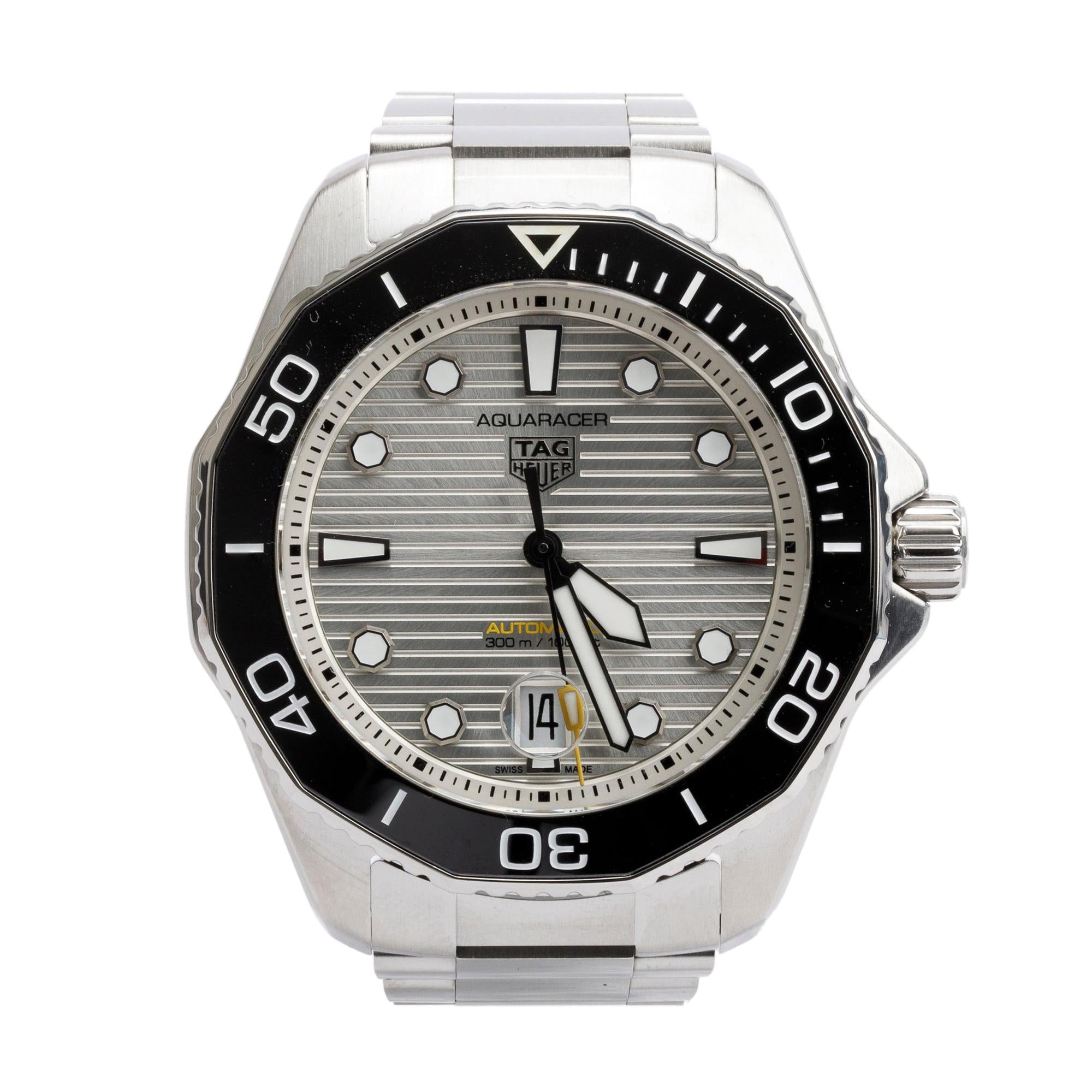 Tag Heuer Stainless Steel Aquaracer Professional 300M 43 MM Automatic Watch WBP201C-0 w/ Box