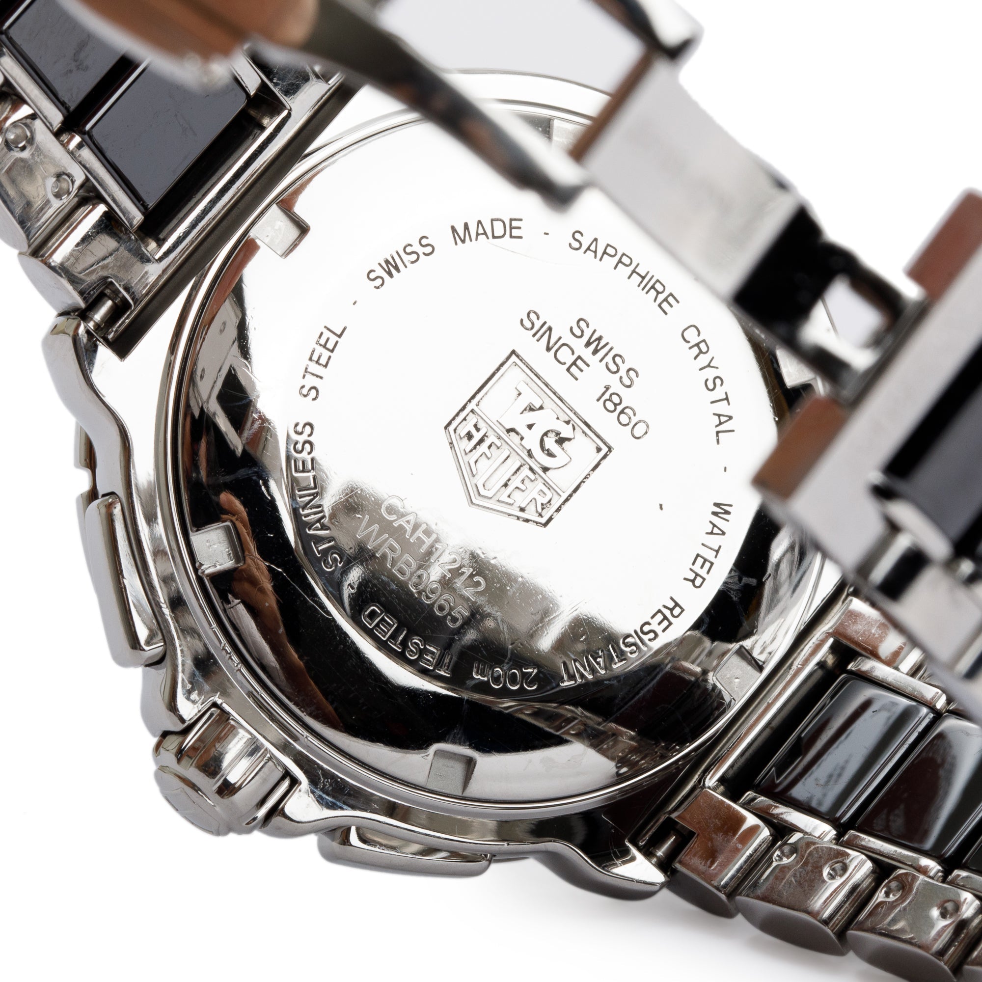 Tag Heuer Stainless Steel & Black Ceramic Diamond Formula 1 41 MM Chronograph Quartz Watch