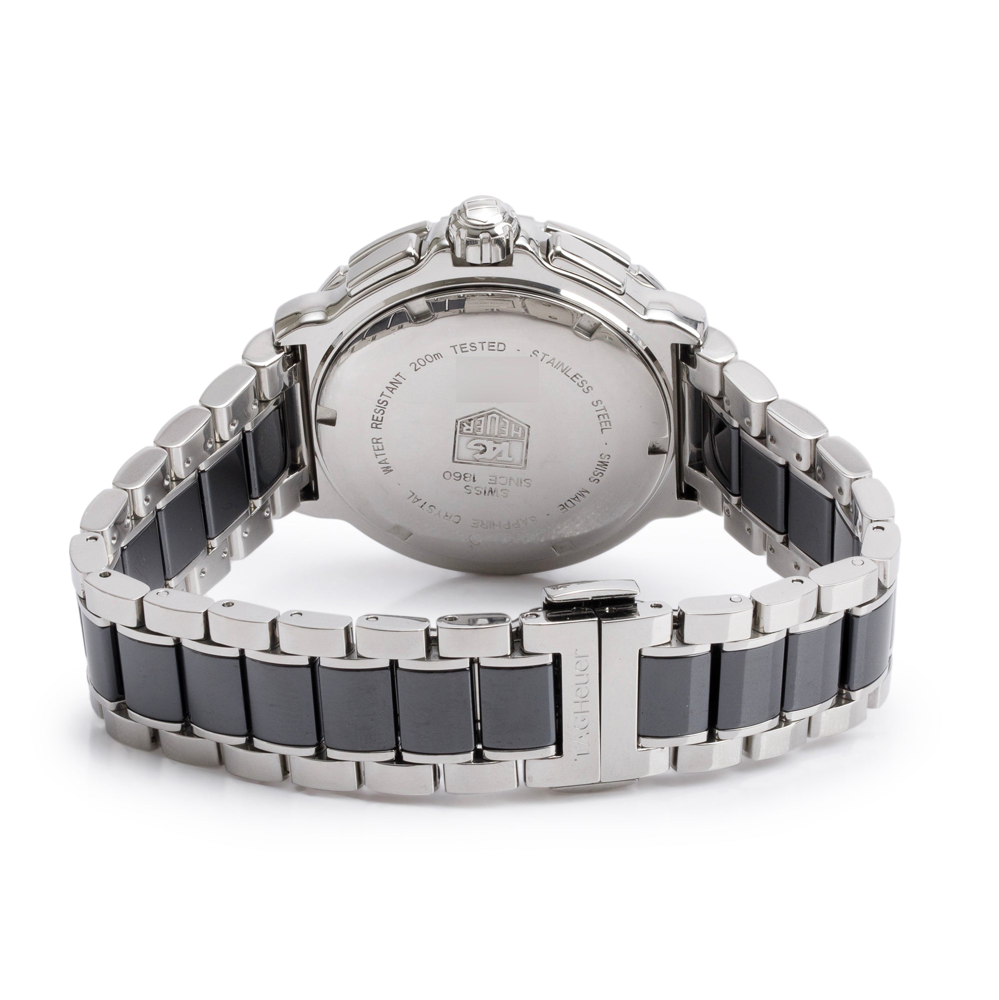 Tag Heuer Stainless Steel & Black Ceramic Formula 1 Chronograph 41 MM Watch CAH1210 w/ Box & Papers
