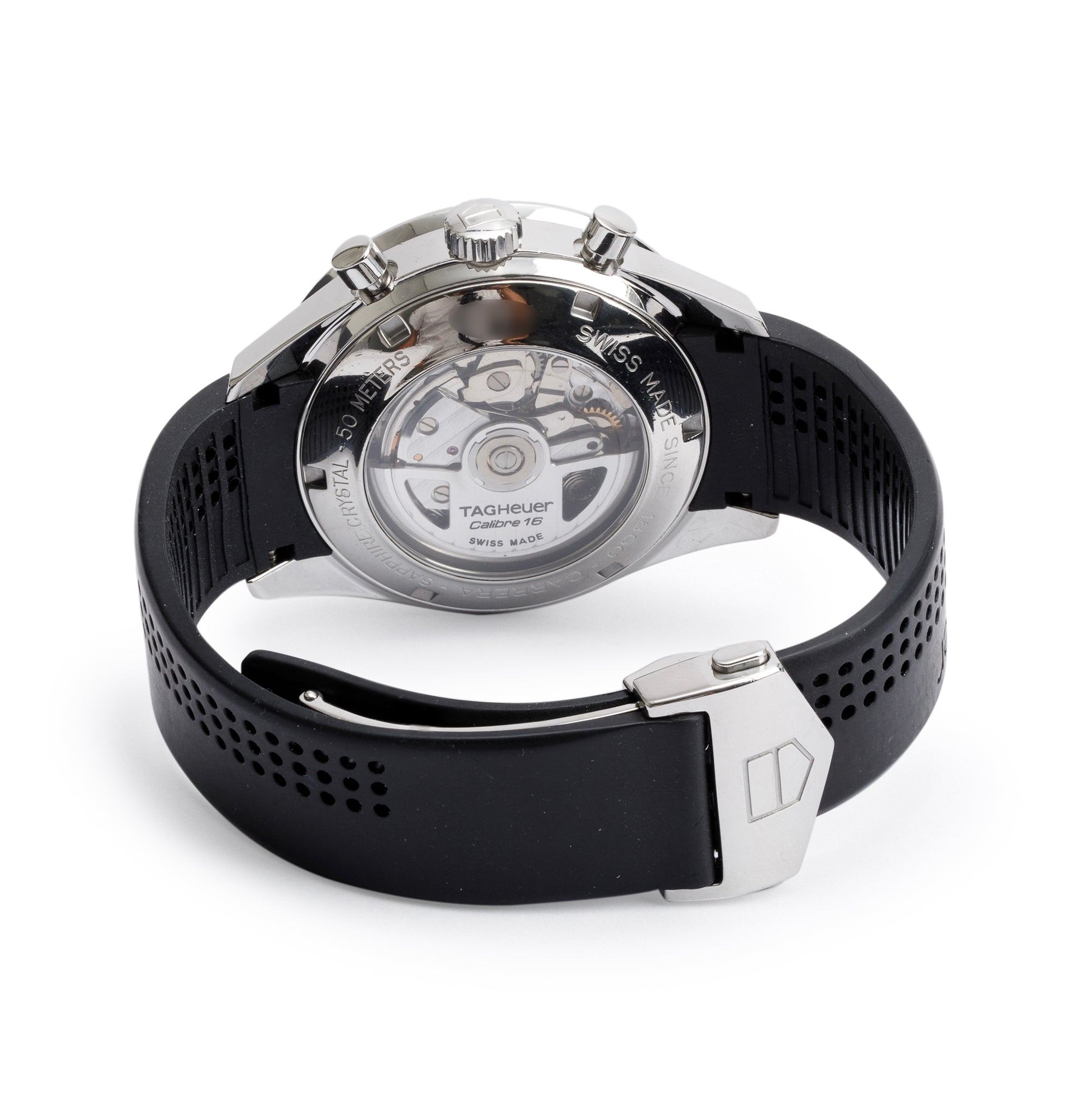 Tag Heuer Stainless Steel & Black PVD Carrera 41 MM Automatic Chronograph Watch CV2014-1