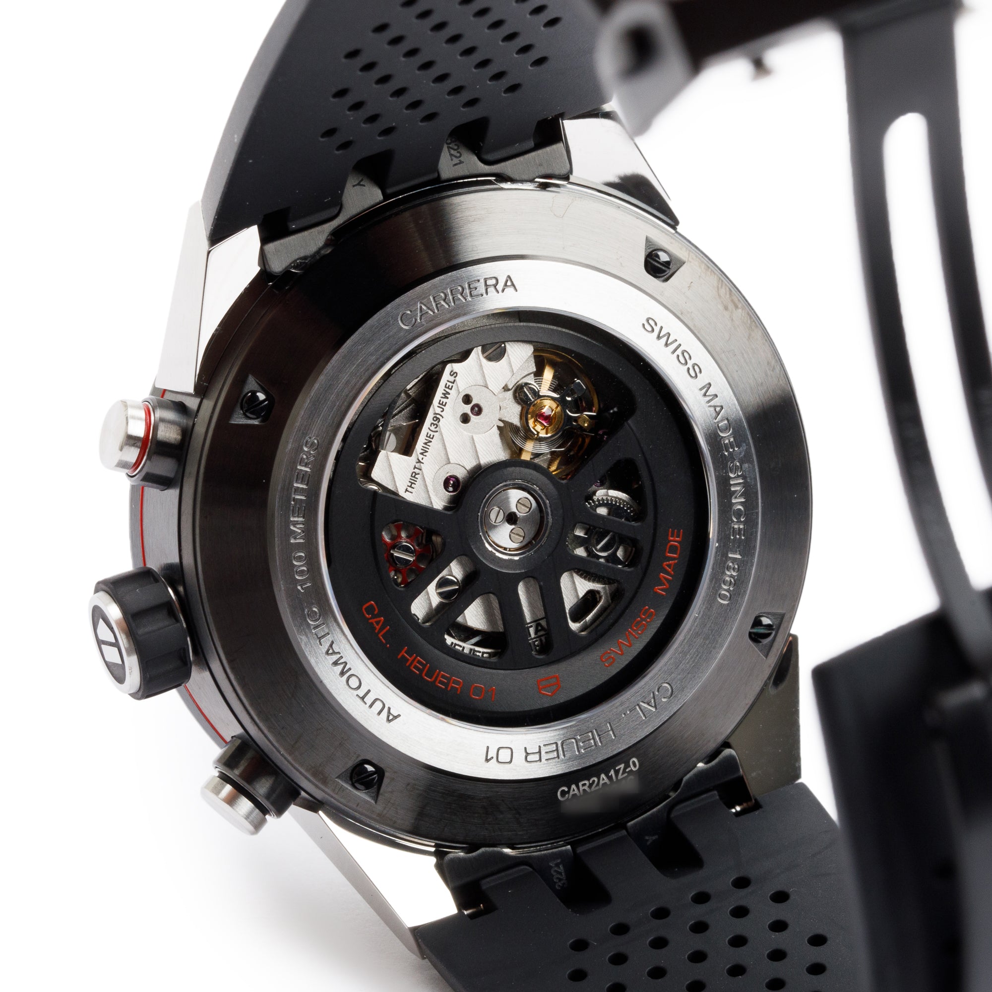 Tag Heuer Stainless Steel & Black PVD Carrera 45 MM Automatic Chronograph Watch