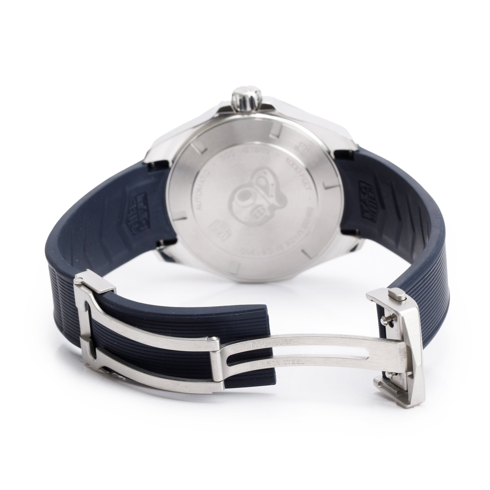 Tag Heuer Stainless Steel Calibre 5 Aquaracer 43 MM Blue Dial Automatic Watch WAY201B