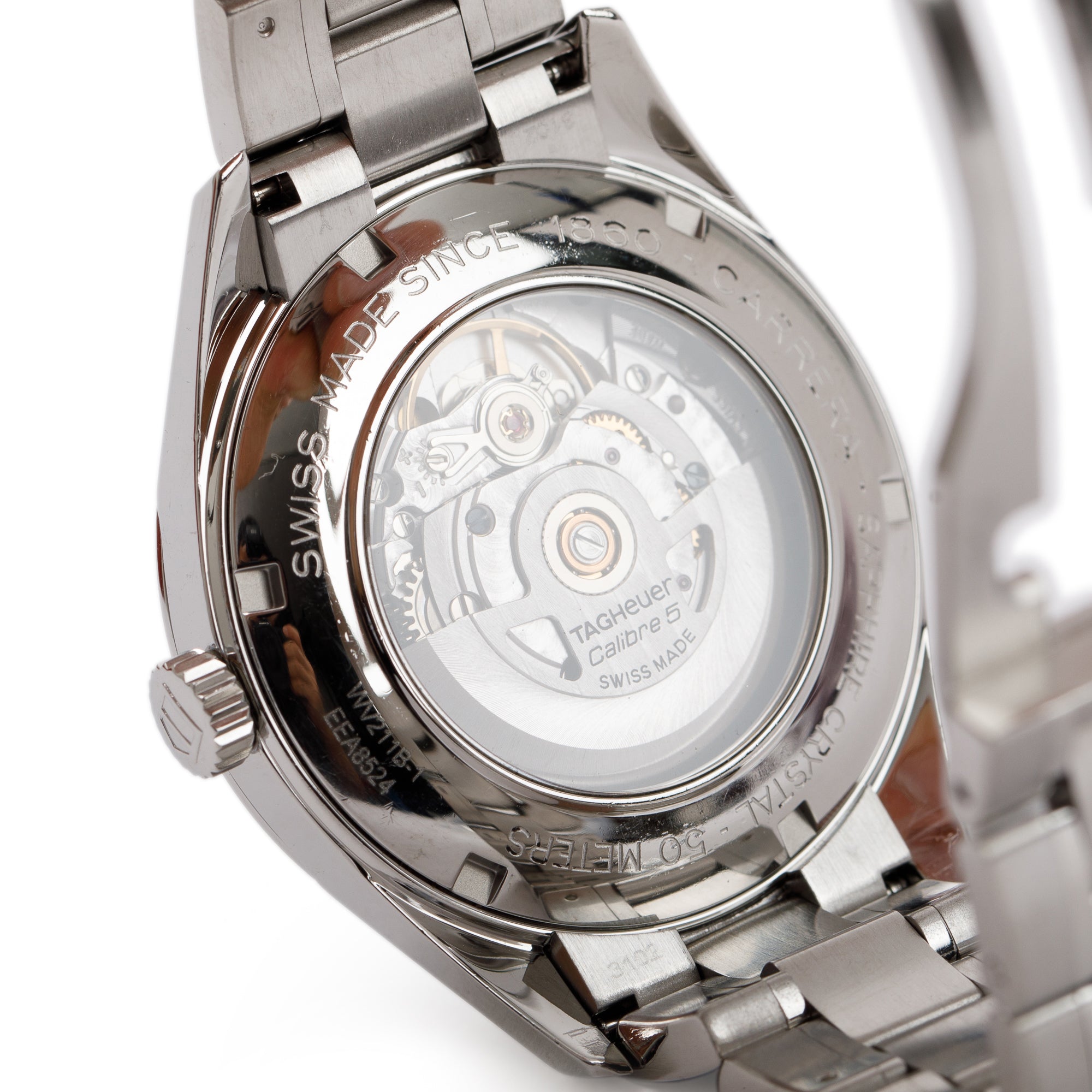 Tag Heuer Stainless Steel Carrera 39 MM Automatic Watch