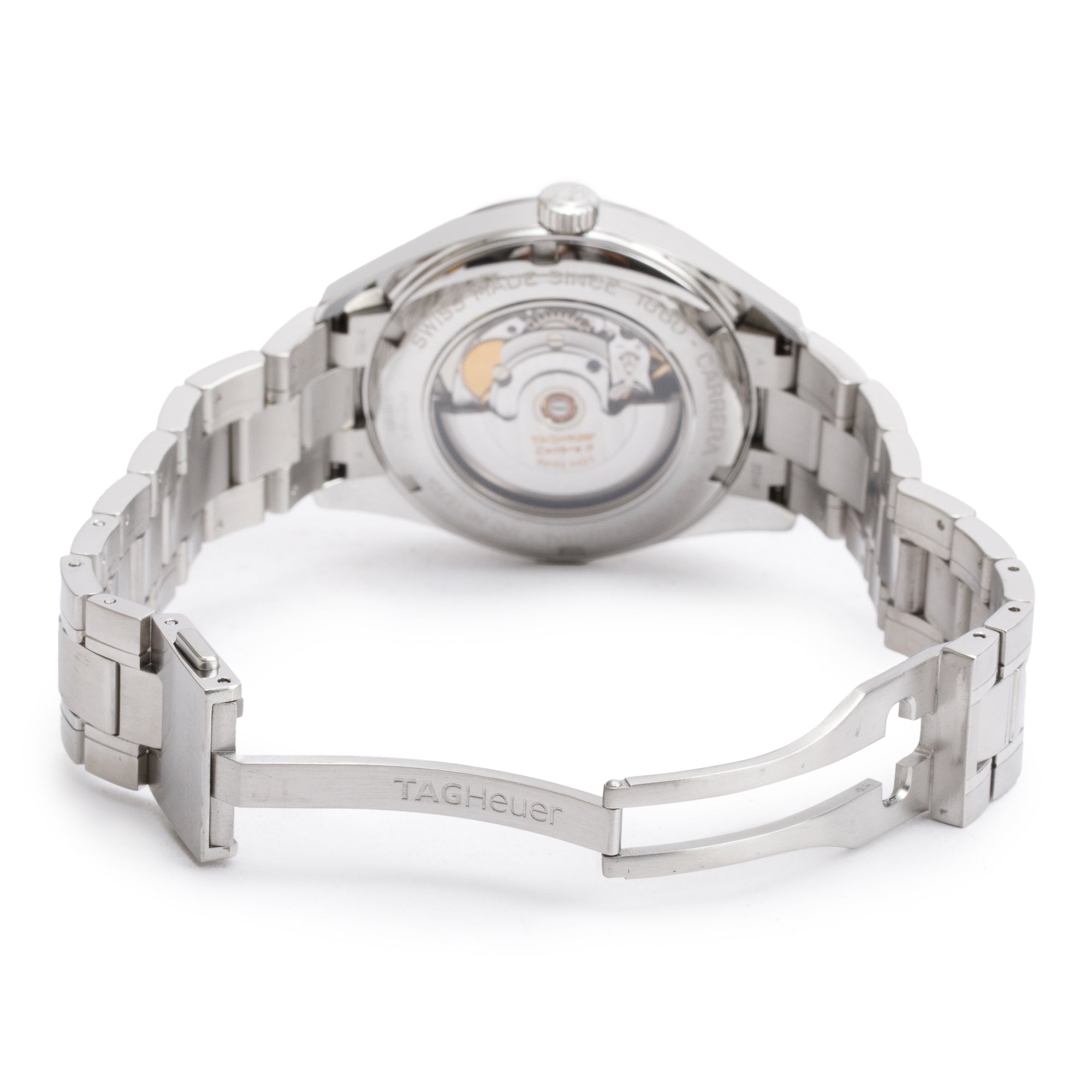 Tag Heuer Stainless Steel Carrera Calibre 5 39 MM Automatic Watch WV211B w/ Case