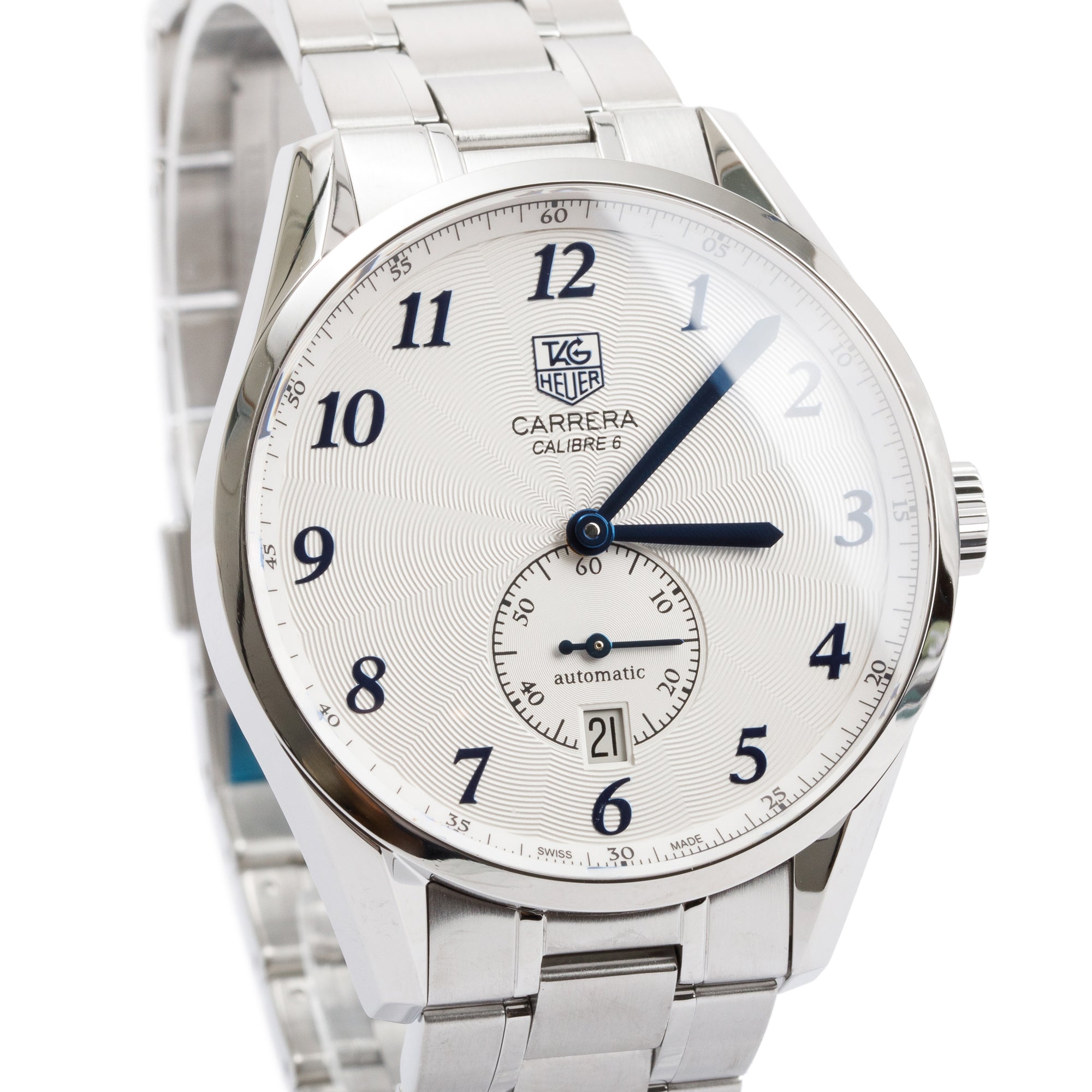 Tag Heuer Stainless Steel Carrera Heritage Calibre 6 39 MM Automatic Watch