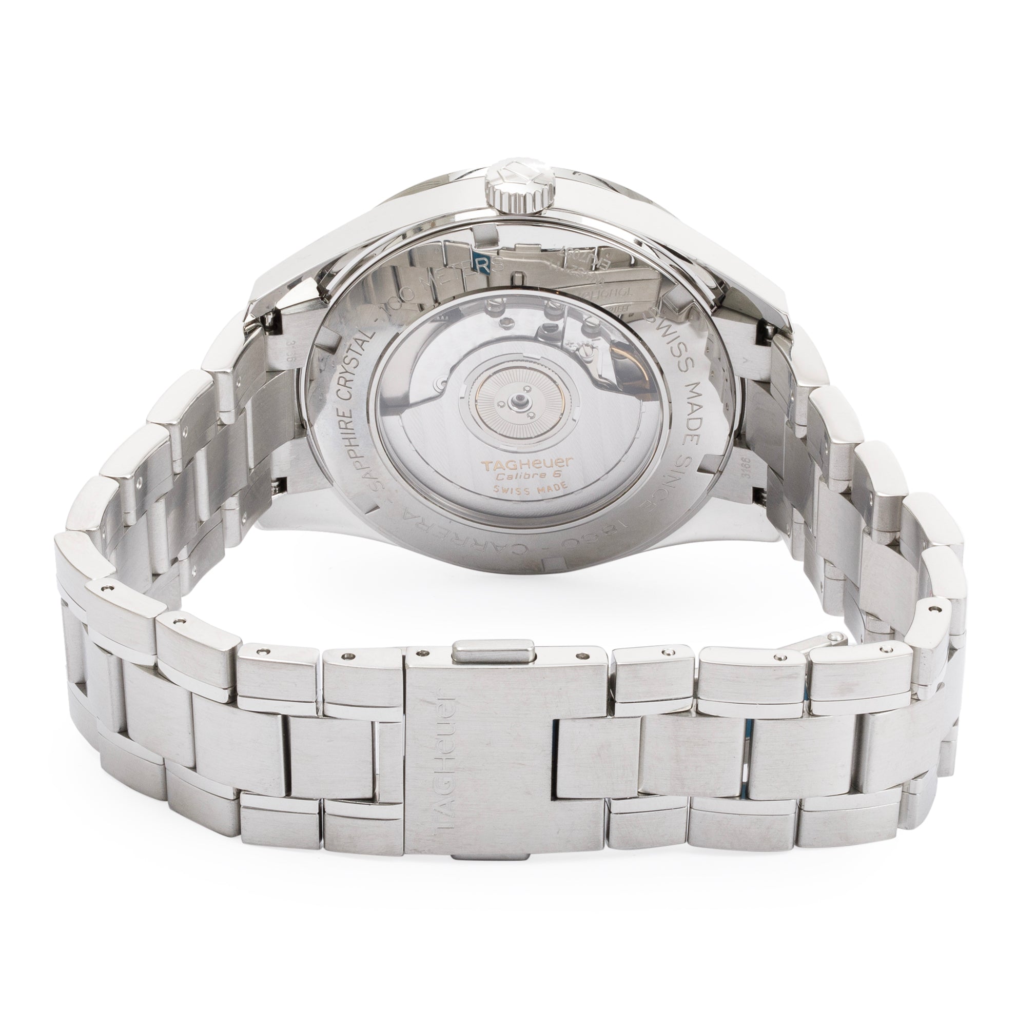 Tag Heuer Stainless Steel Carrera Heritage Calibre 6 39 MM Automatic Watch