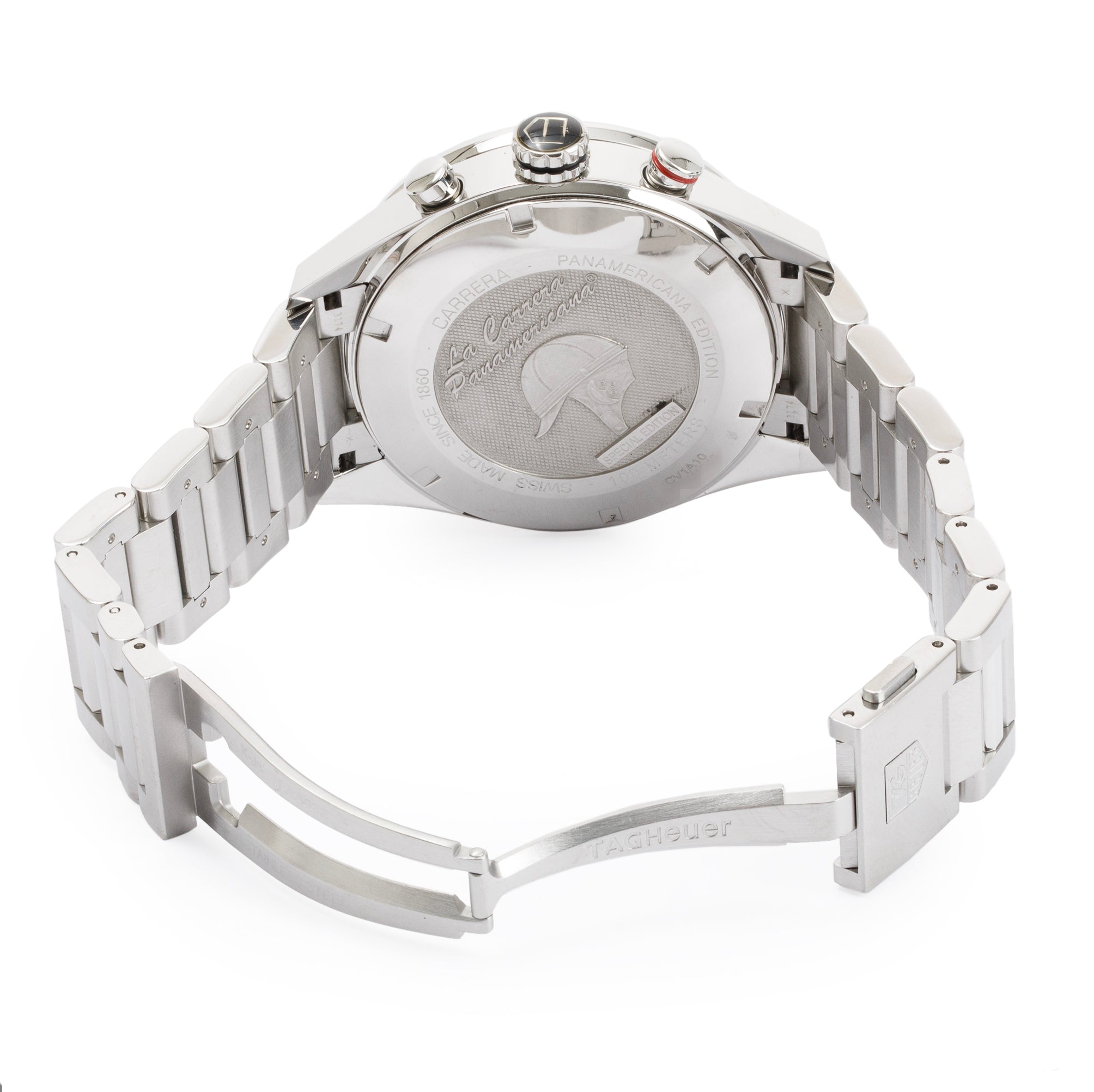 Tag Heuer Stainless Steel & Ceramic Carrera Panamericana Special Edition 43 MM Chronograph Watch