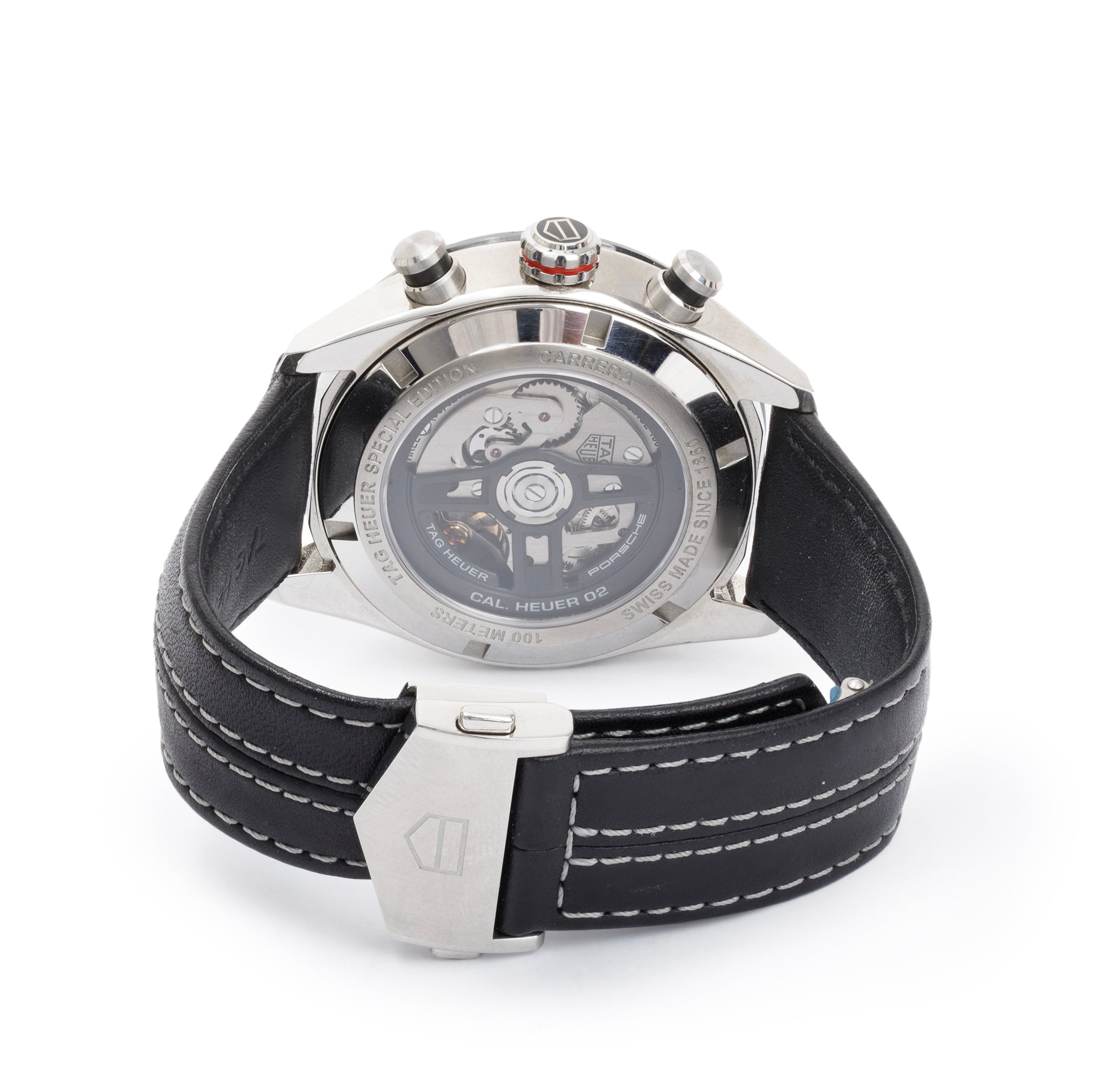 Tag Heuer Stainless Steel & Ceramic Carrera Porsche Special Edition 44 MM Automatic Chronograph Watch w/ Box & Papers