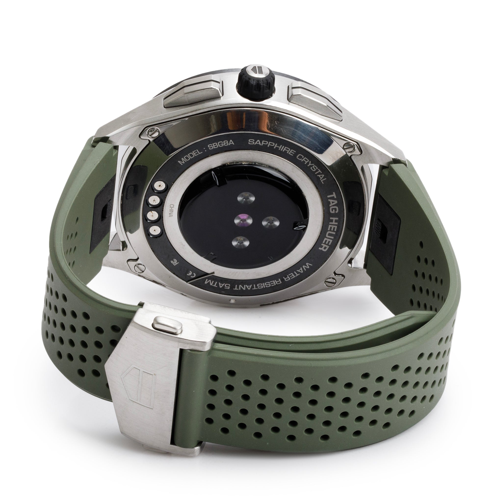 Tag Heuer Stainless Steel Connected 45 MM Digital Smart Watch w/ Box, Extra Strap & Charger