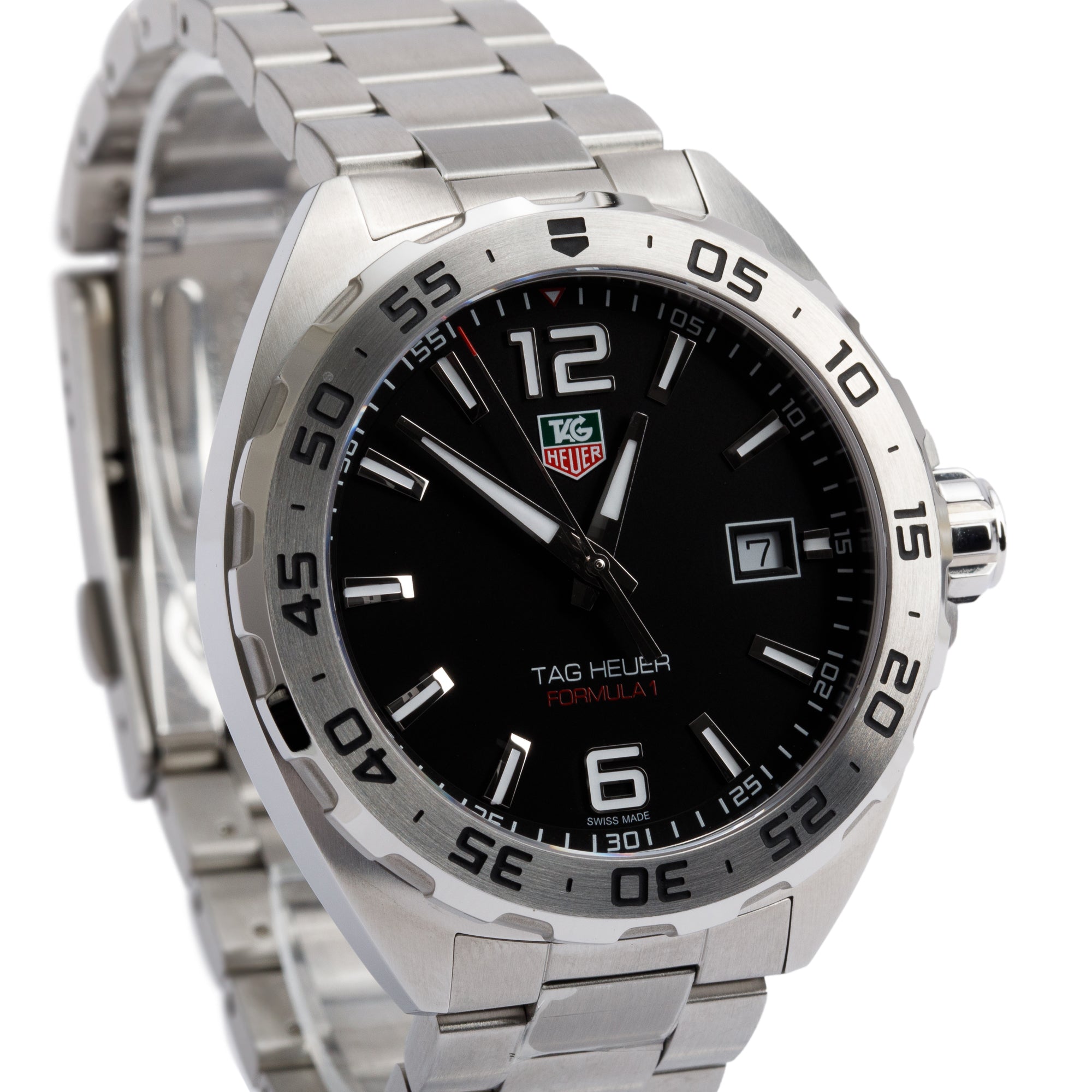 Tag Heuer Stainless Steel Formula 1 41 MM Quartz Watch WAZ1112 w/ Box & Papers
