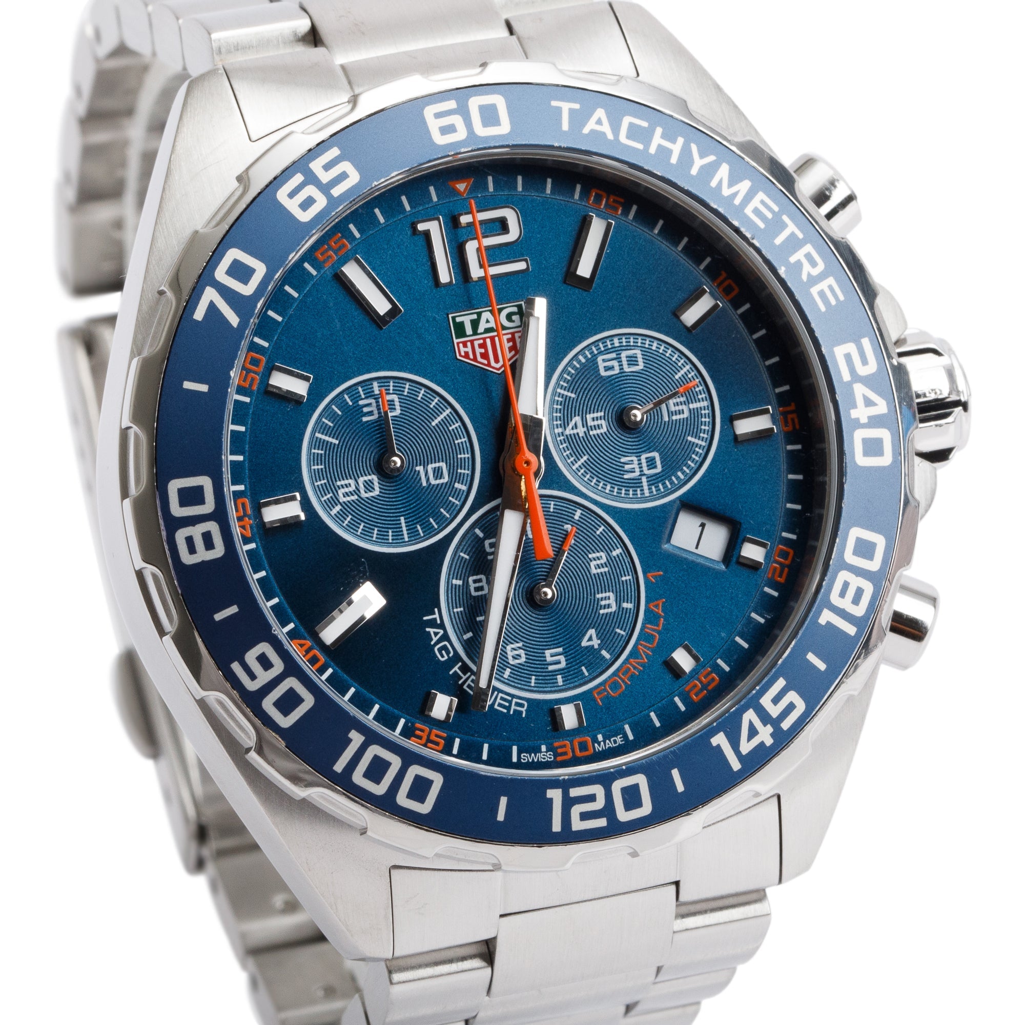 Tag Heuer Stainless Steel Formula 1 43 MM Chronograph Quartz Watch CAZ1014