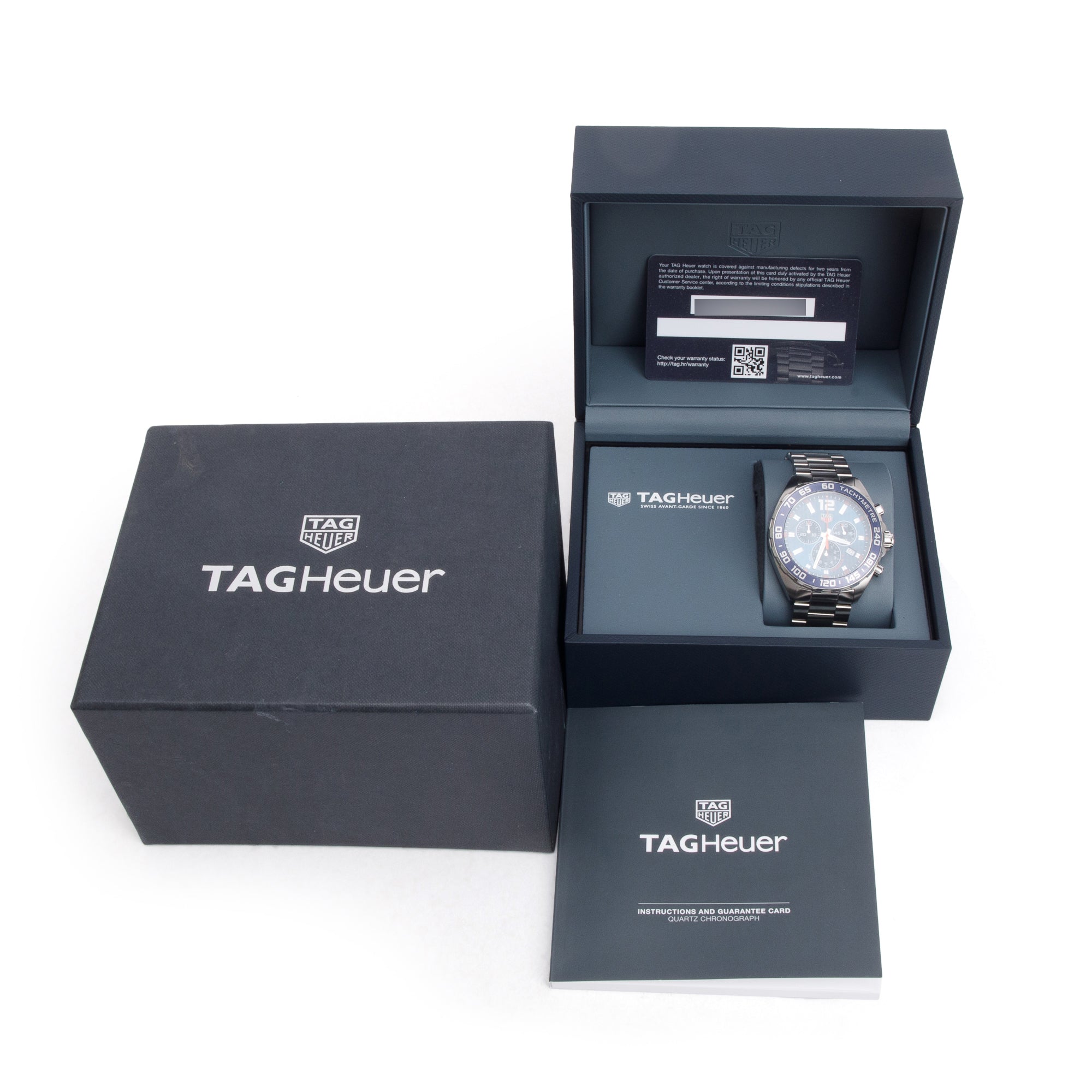 Tag Heuer Stainless Steel Formula 1 43 MM Chronograph Quartz Watch CAZ1014 w/ Box & Papers