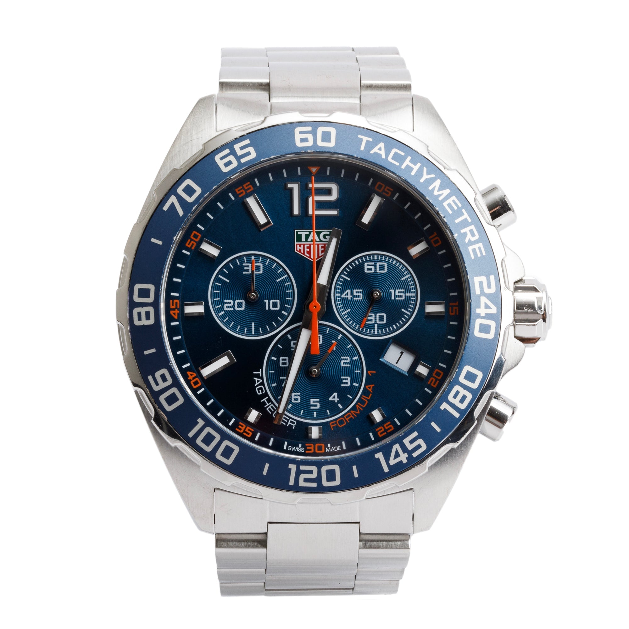 Tag Heuer Stainless Steel Formula 1 43 MM Chronograph Quartz Watch CAZ1014