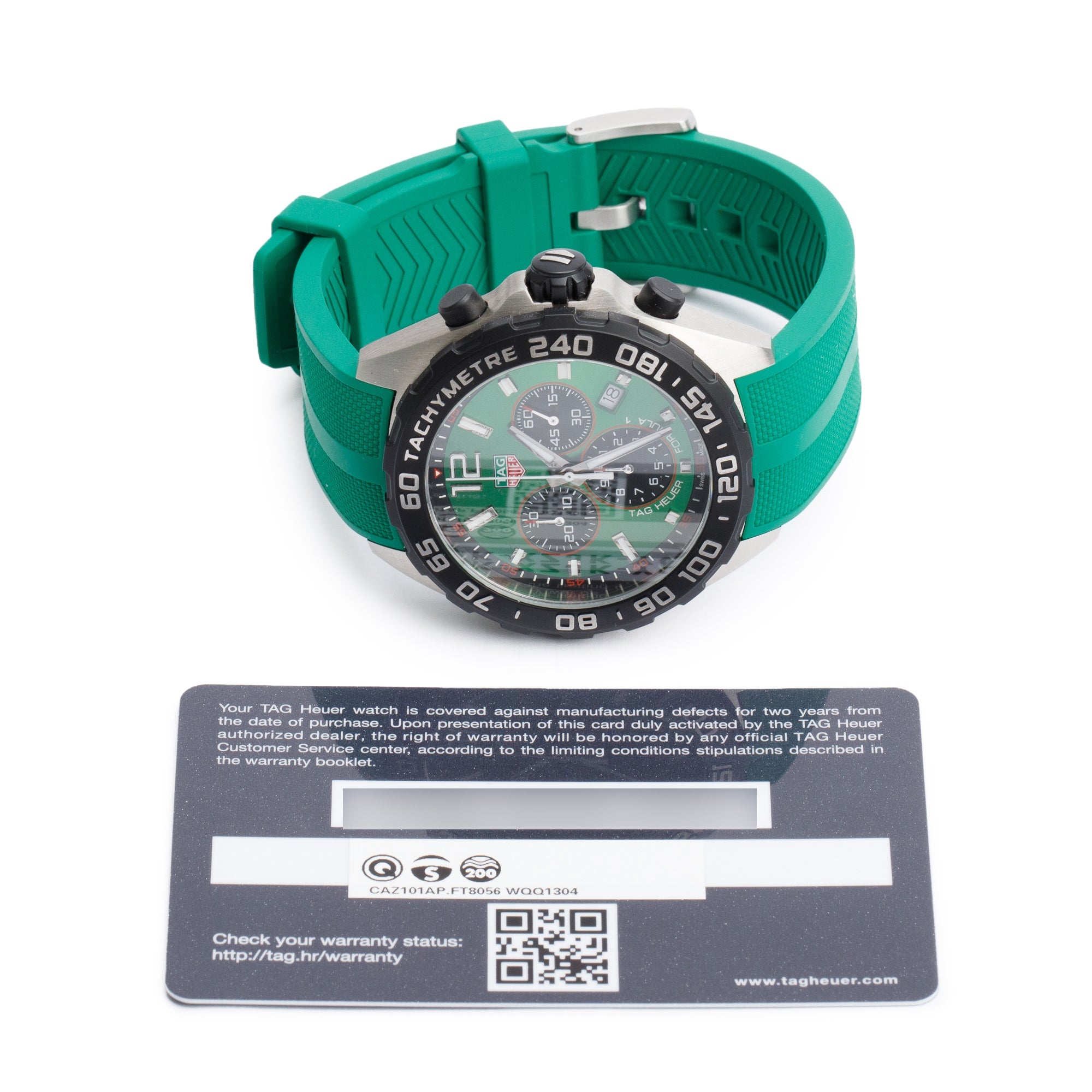 Tag Heuer Stainless Steel Formula 1 43 MM Chronograph Quartz Watch CAZ101AP w/ Papers