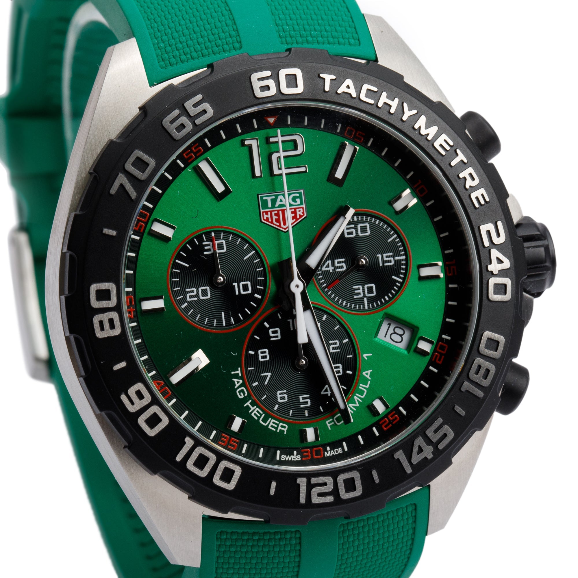 Tag Heuer Stainless Steel Formula 1 43 MM Chronograph Quartz Watch CAZ101AP w/ Papers