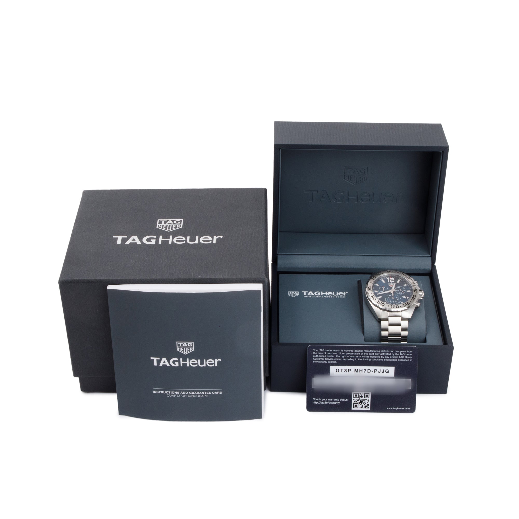 Tag Heuer Stainless Steel Formula 1 Chronograph 43 MM Watch w/ Box & Papers