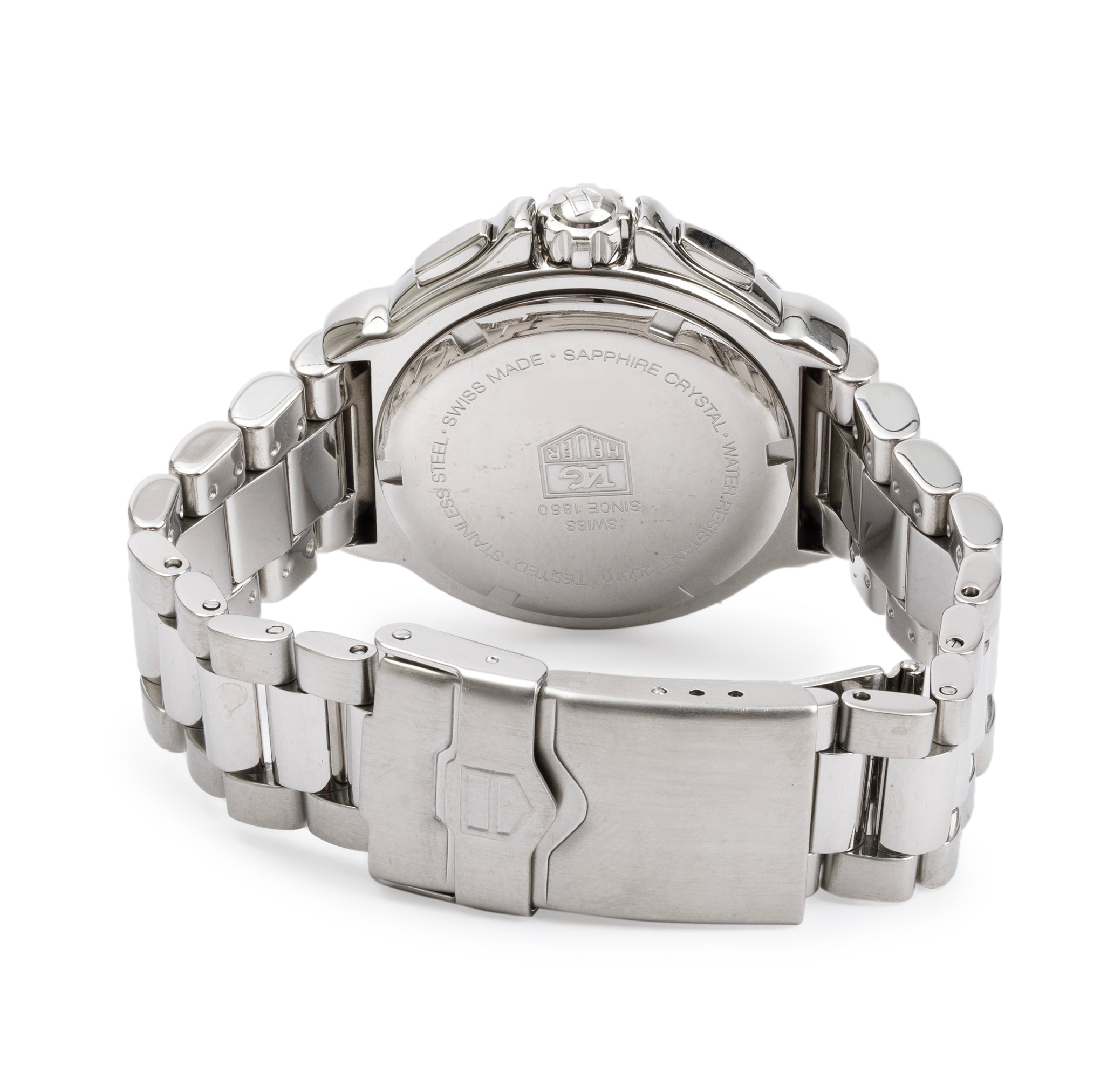 Tag Heuer Stainless Steel Formula 1 Diamond Bezel & Dial 37 MM Chronograph Watch CAC1310 w/ Box & Papers