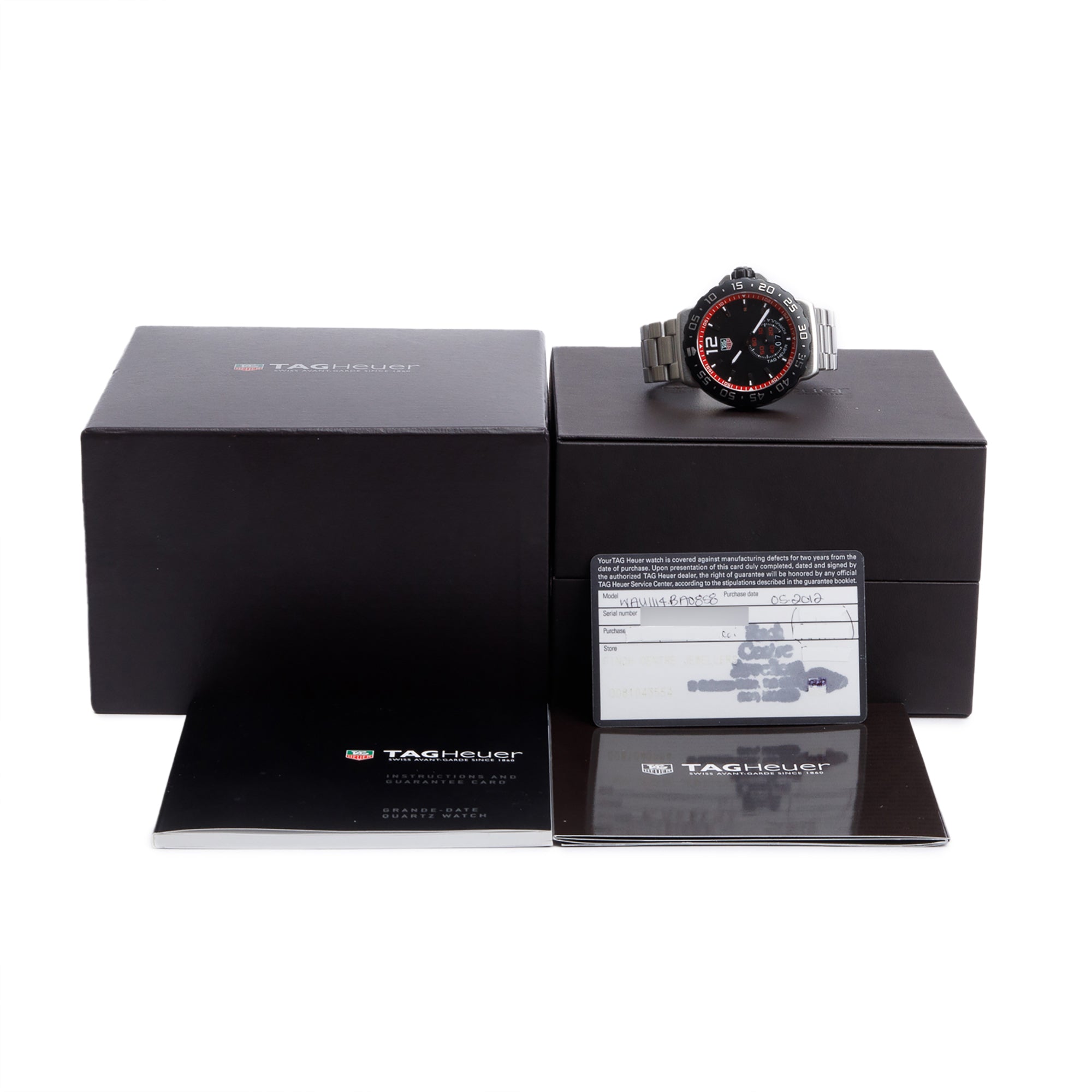 Tag Heuer Stainless Steel Formula 1 Grande Date 42 MM Quartz Watch WAU1114 w/ Box & Papers