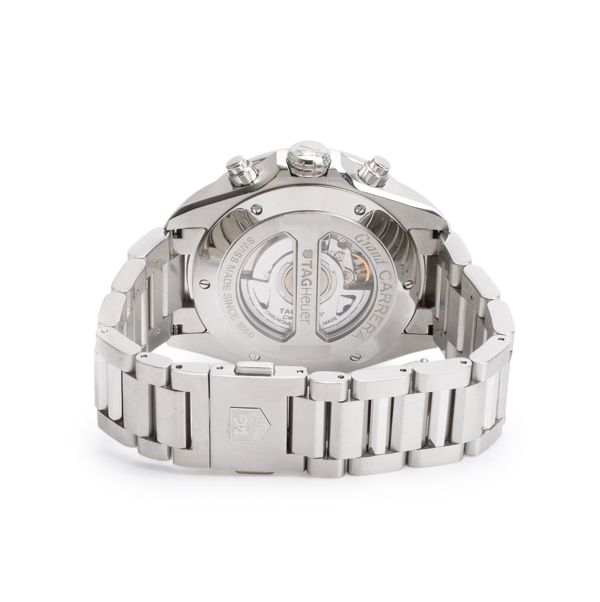 Tag Heuer Stainless Steel Grand Carrera Chronograph 43 MM Watch CAV511A w/ Box & Papers