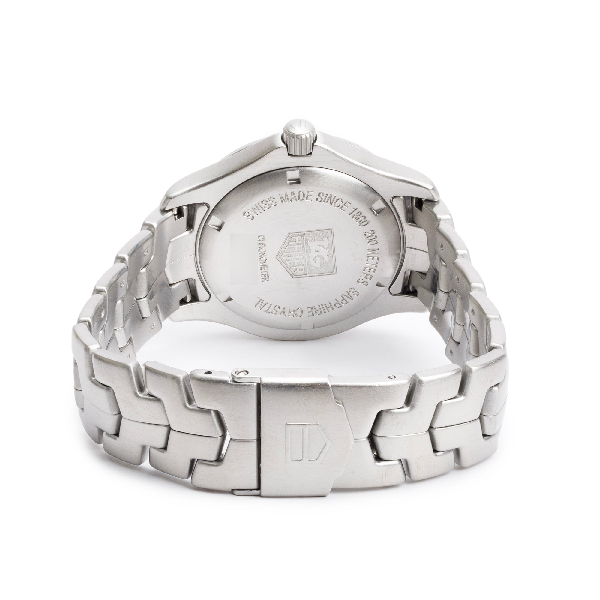 Tag Heuer Stainless Steel Link 39 MM Automatic Watch WJF5110 w/ Box & Papers