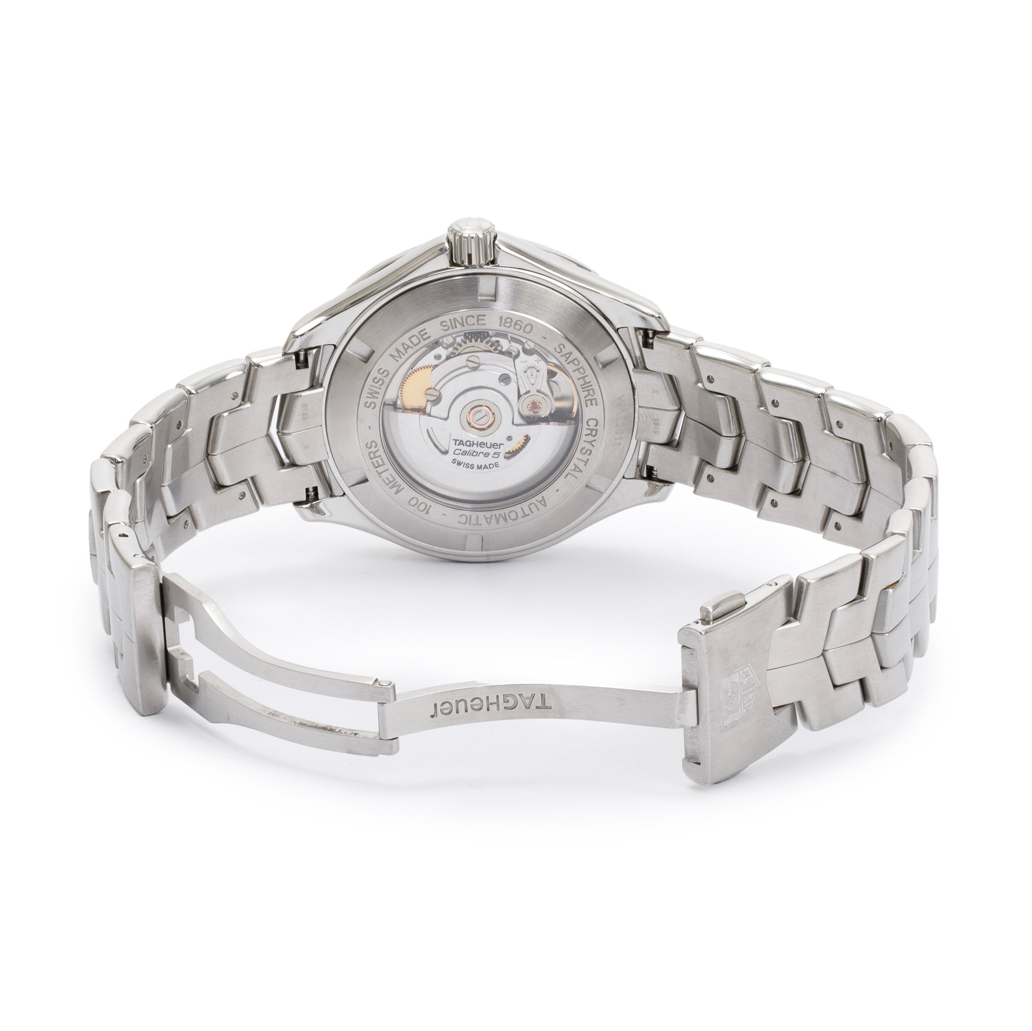 Tag Heuer Stainless Steel Link Automatic 42 MM Watch w/ Box & Papers