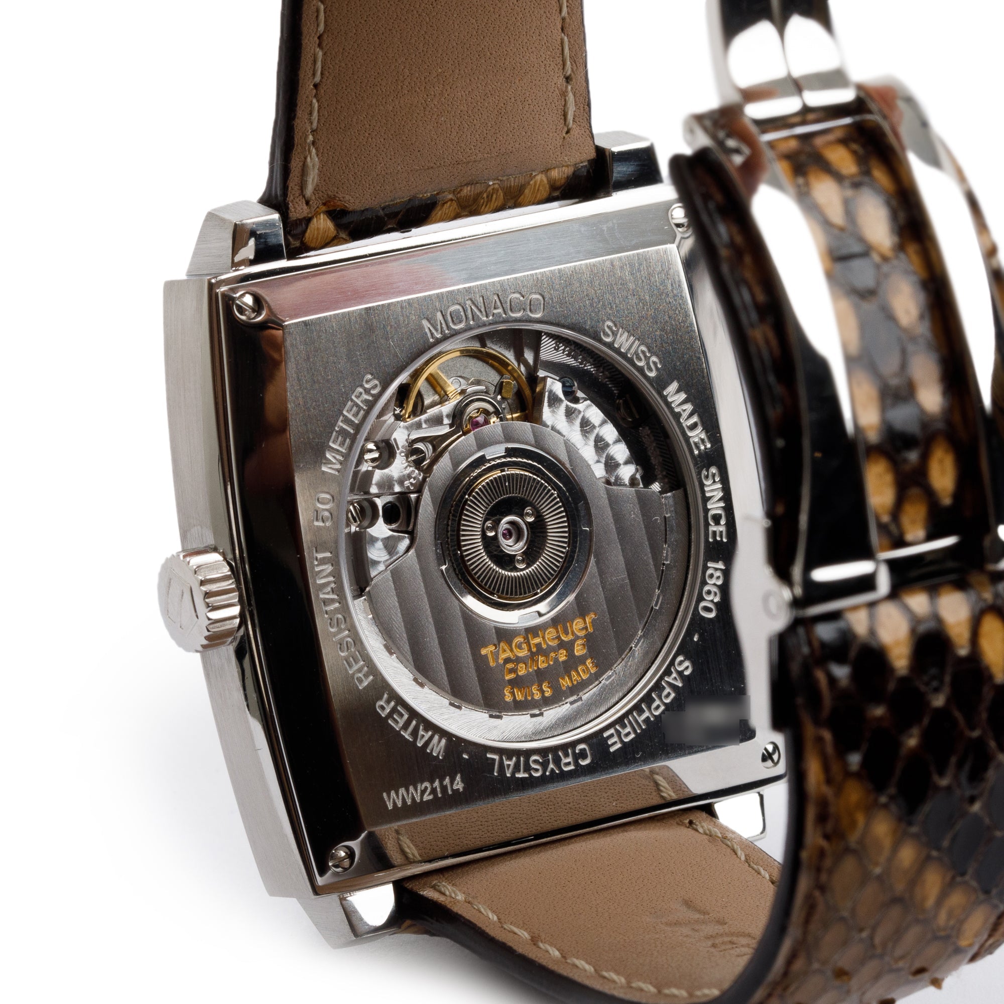 Tag Heuer Stainless Steel Monaco Diamond Bezel & Dial Automatic Watch w/ Box & Papers