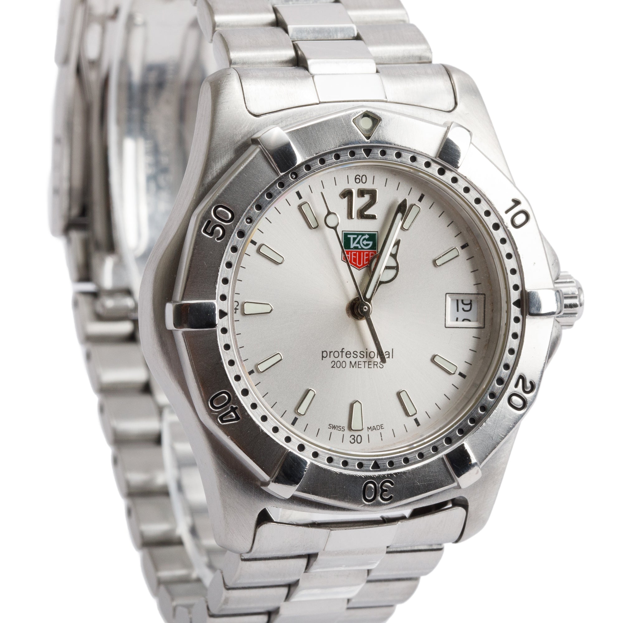 Tag Heuer Stainless Steel Professional 2000 37 MM Watch WK1112-0