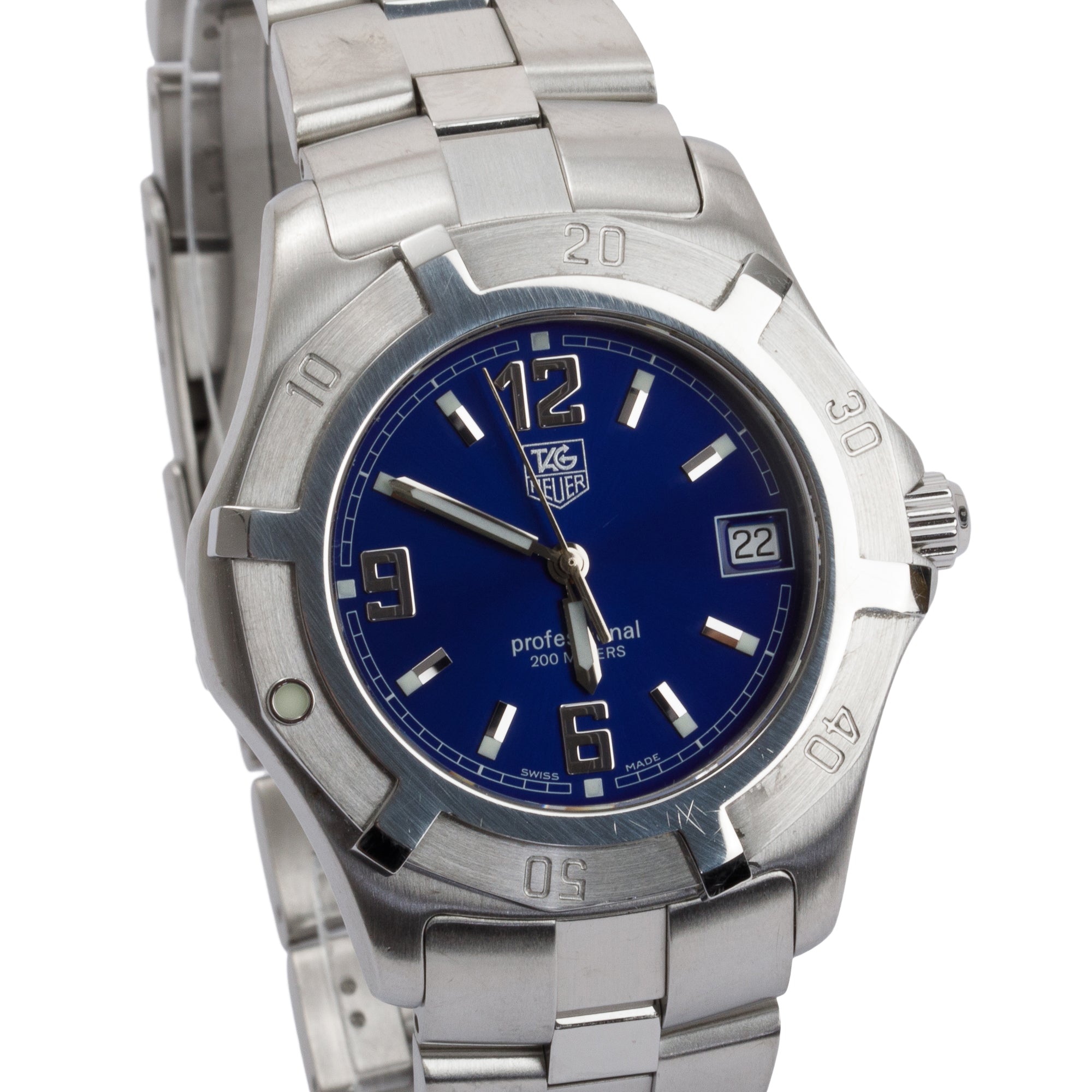 Tag Heuer Stainless Steel Professional 2000 38 MM Watch
