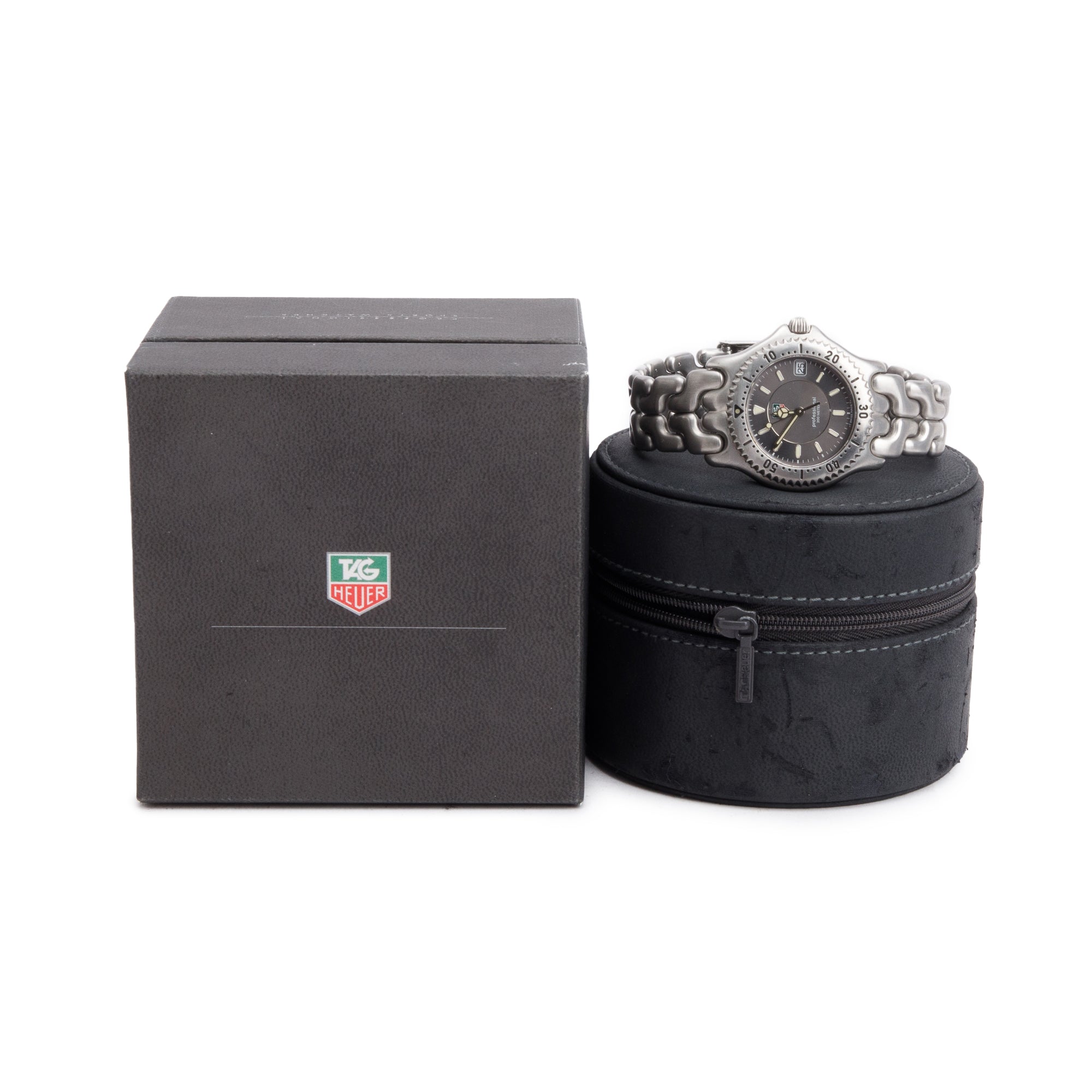 Tag Heuer Stainless Steel Professional Link 37 MM Watch WG1113-0 w/ Box